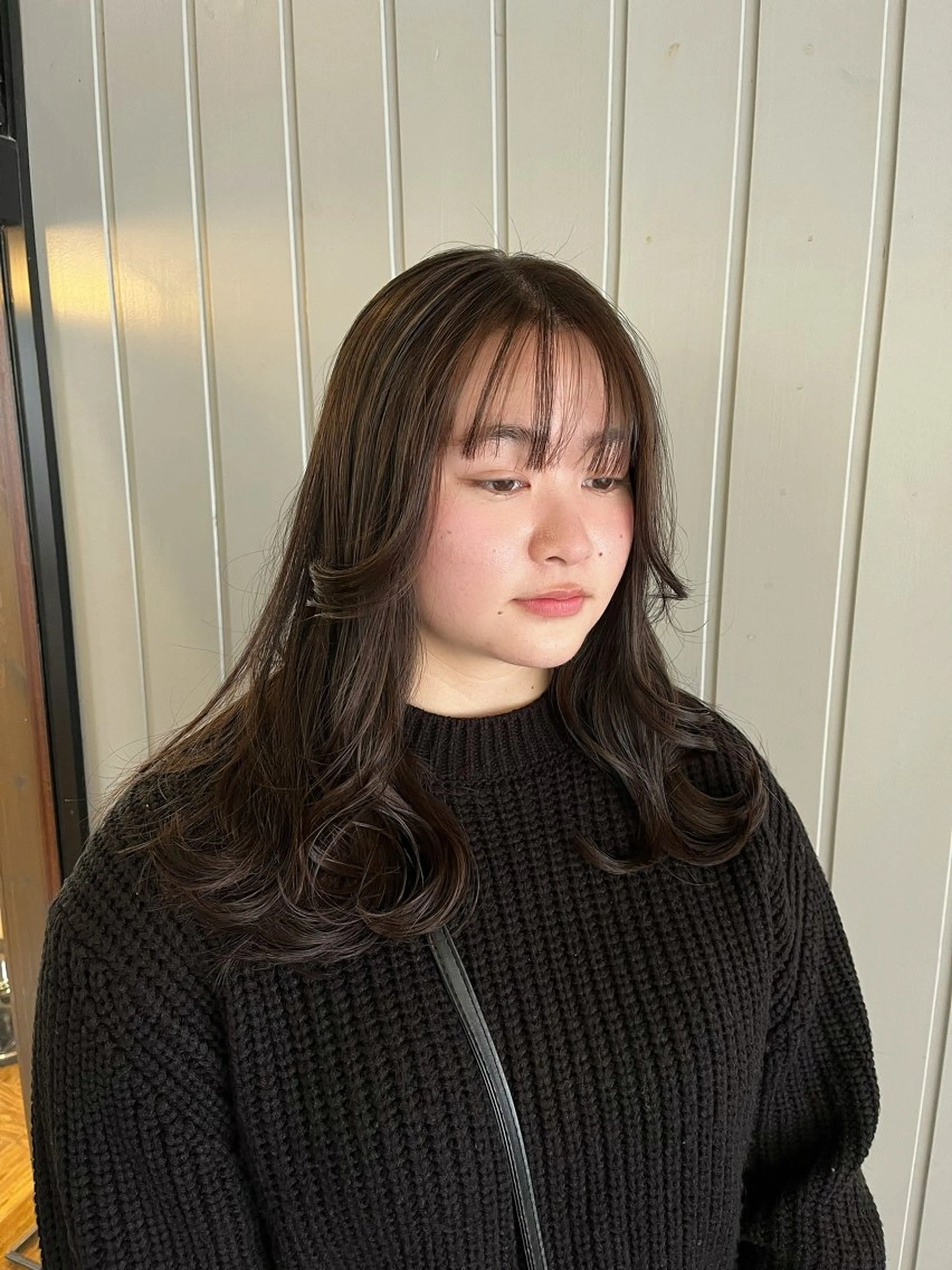 セミロング 田中 結月のヘアスタイル