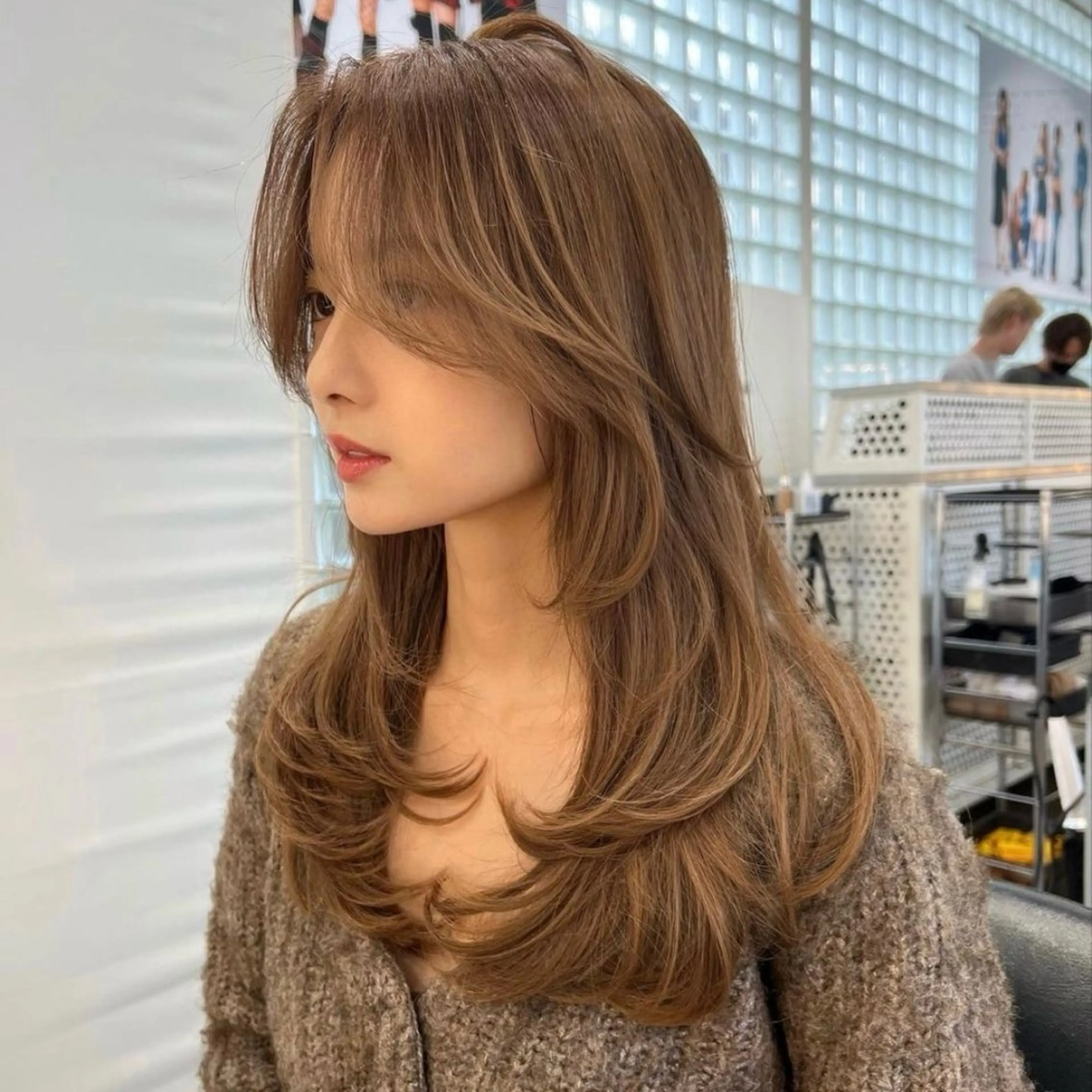 ロング レイヤーカット 透明感カラー k-twoういのヘアスタイル