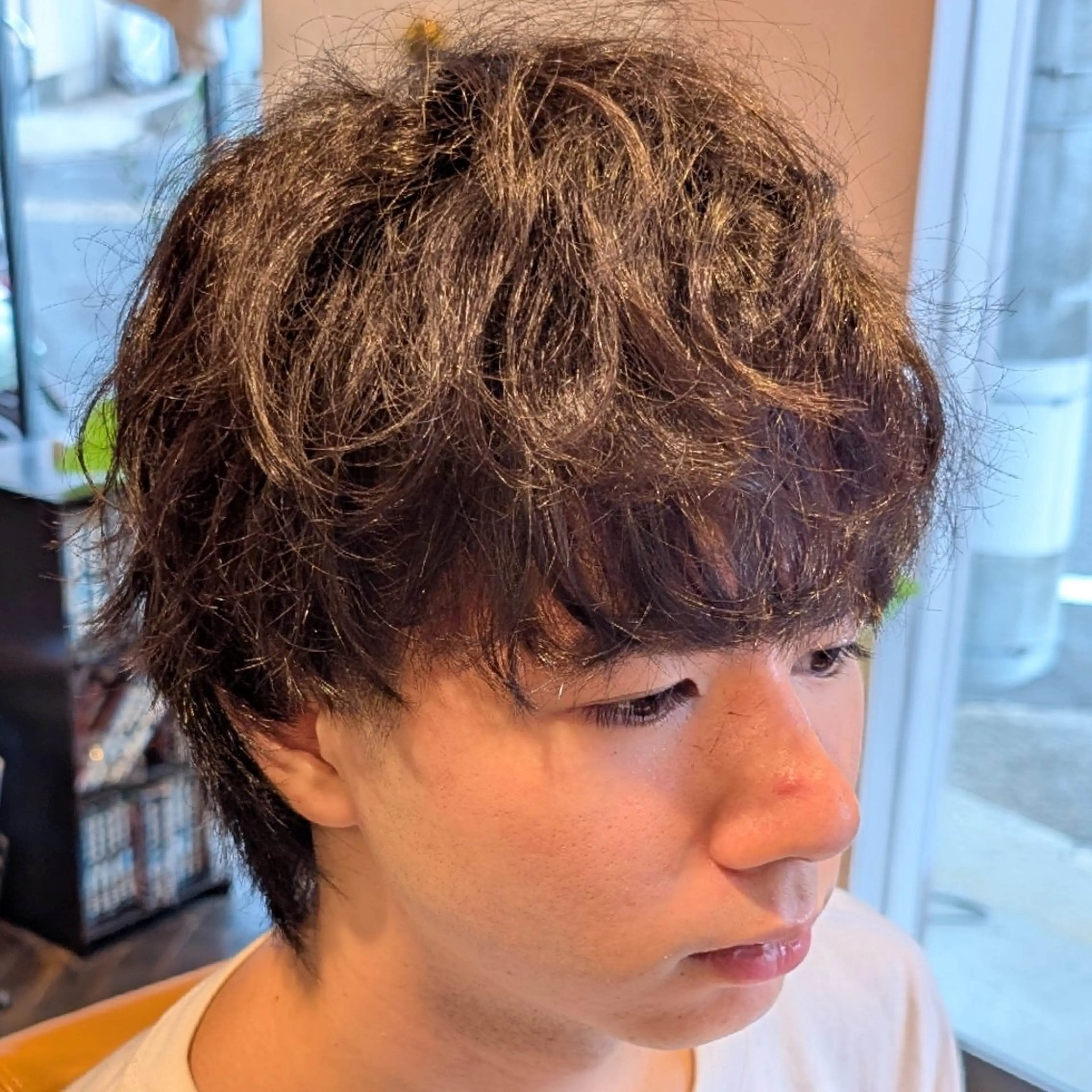 ミディアム ミディアムパーマ ウルフカット カット ヘアセット 今井 杏星 【フェー ド/セット/パーマ】のヘアスタイル