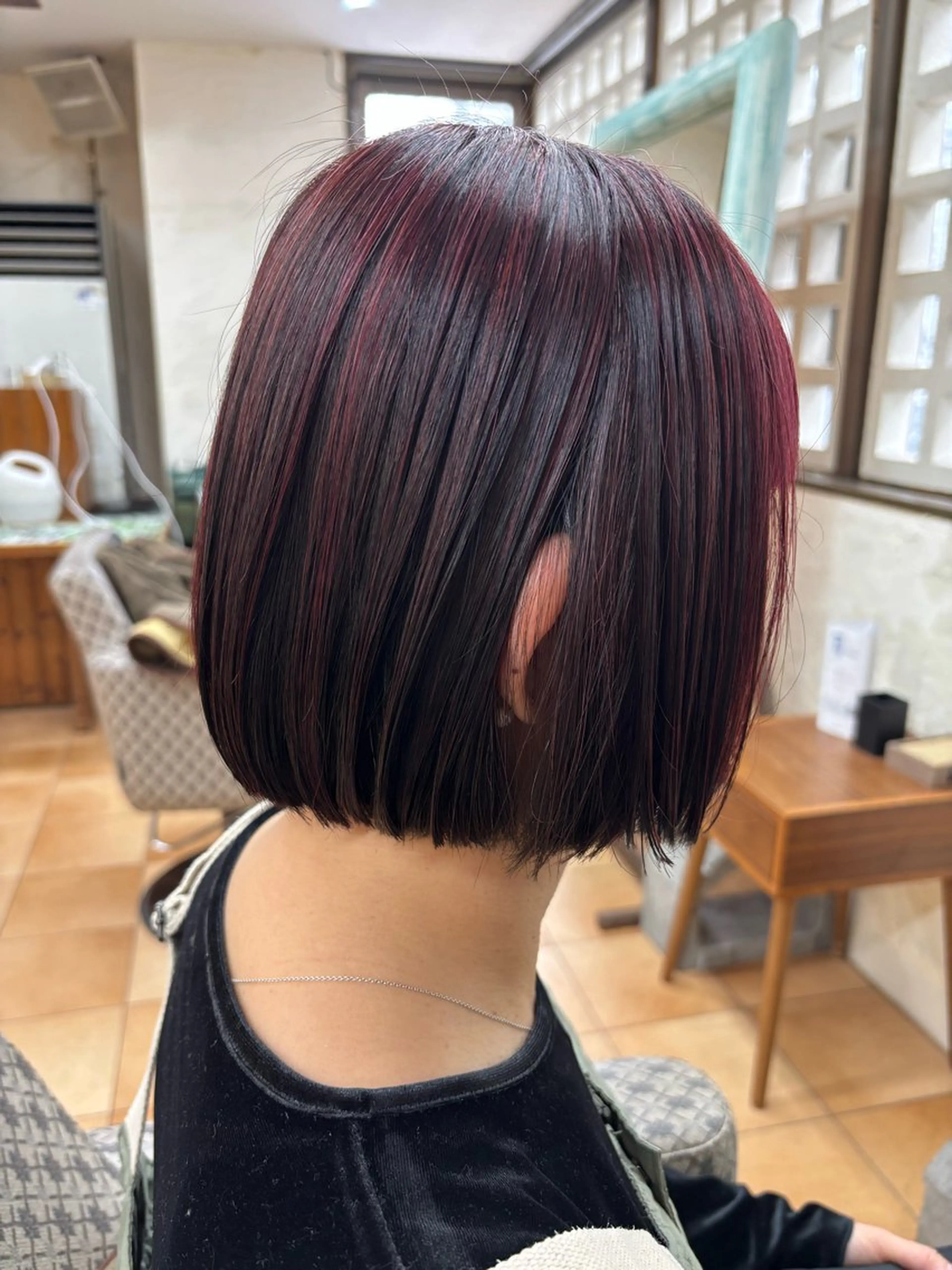 ショート カラー デザインカラー ハイライトカラー ハイライト 🌐髪質改善🌐縮毛 /HAYATOのヘアスタイル
