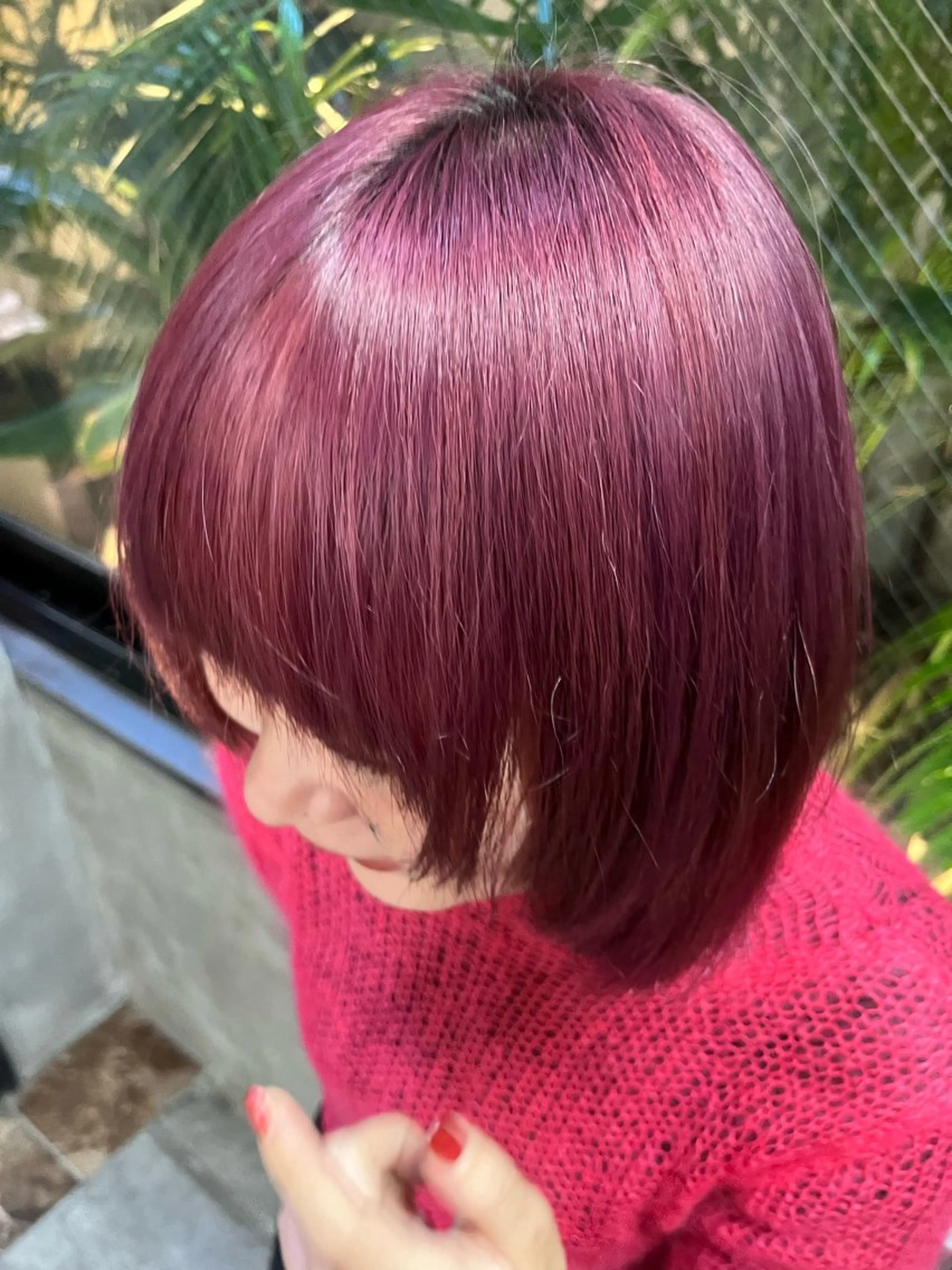 カラー ブリーチ ピンクカラー バイオレットカラー ブリーチ/縮毛矯正 ❤️‍🔥シンノスケのヘアスタイル