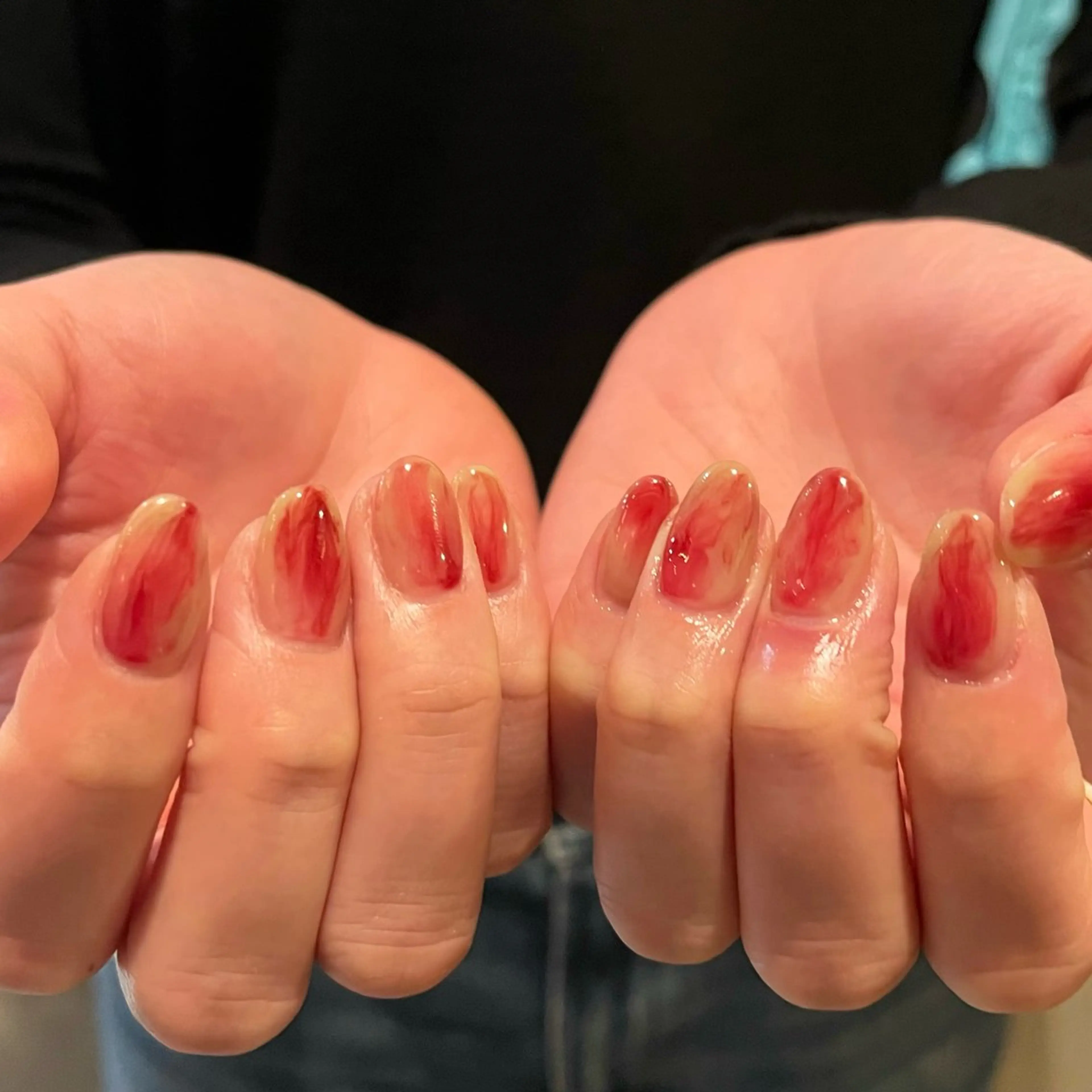 ネイル 長さ出し ジェルネイル ハンドネイル NORA南青山/ kanohaのネイルデザイン