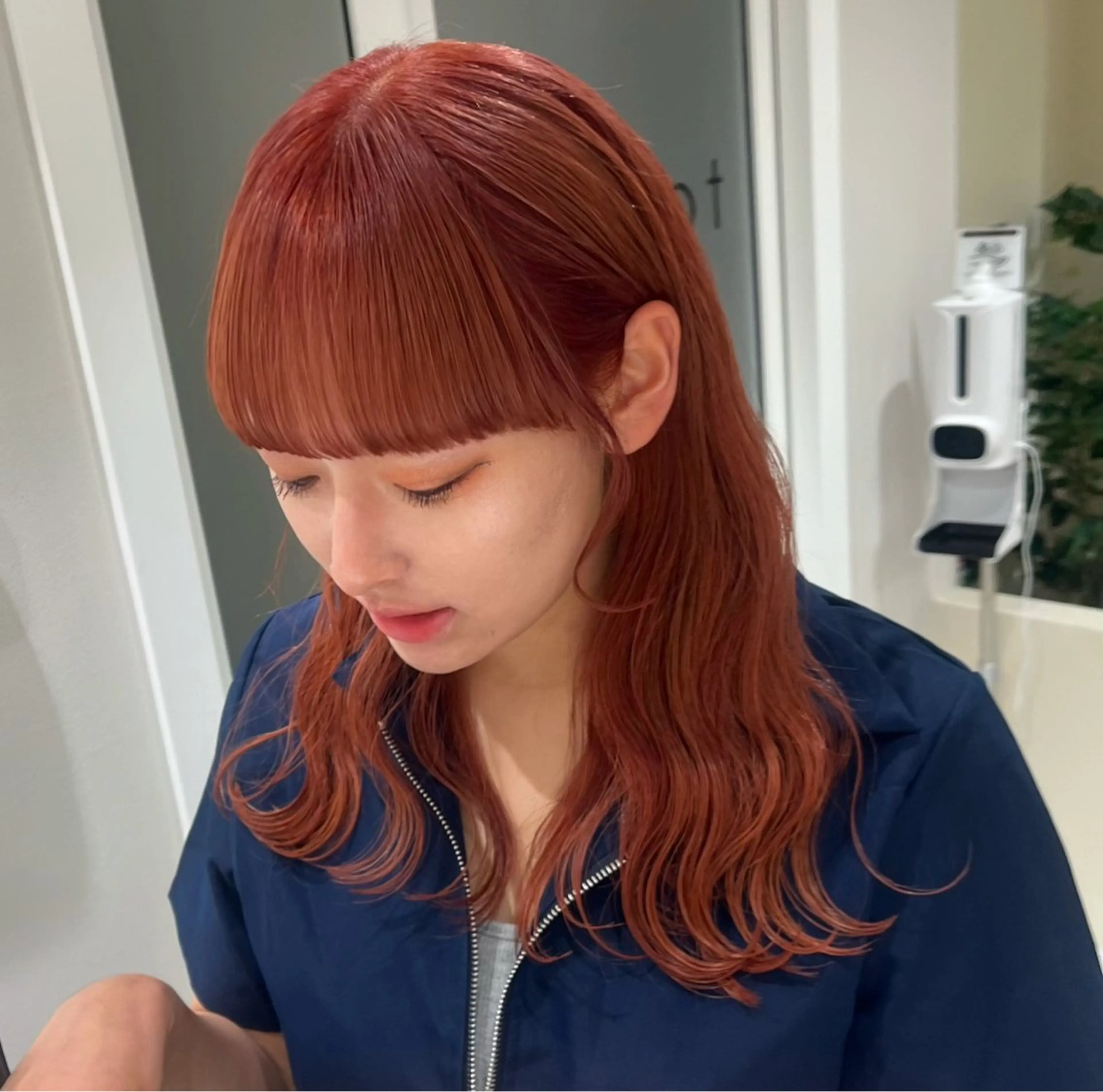 ミディアム カラー カット ヘアカラー トリートメント 浜野 真貴のヘアスタイル