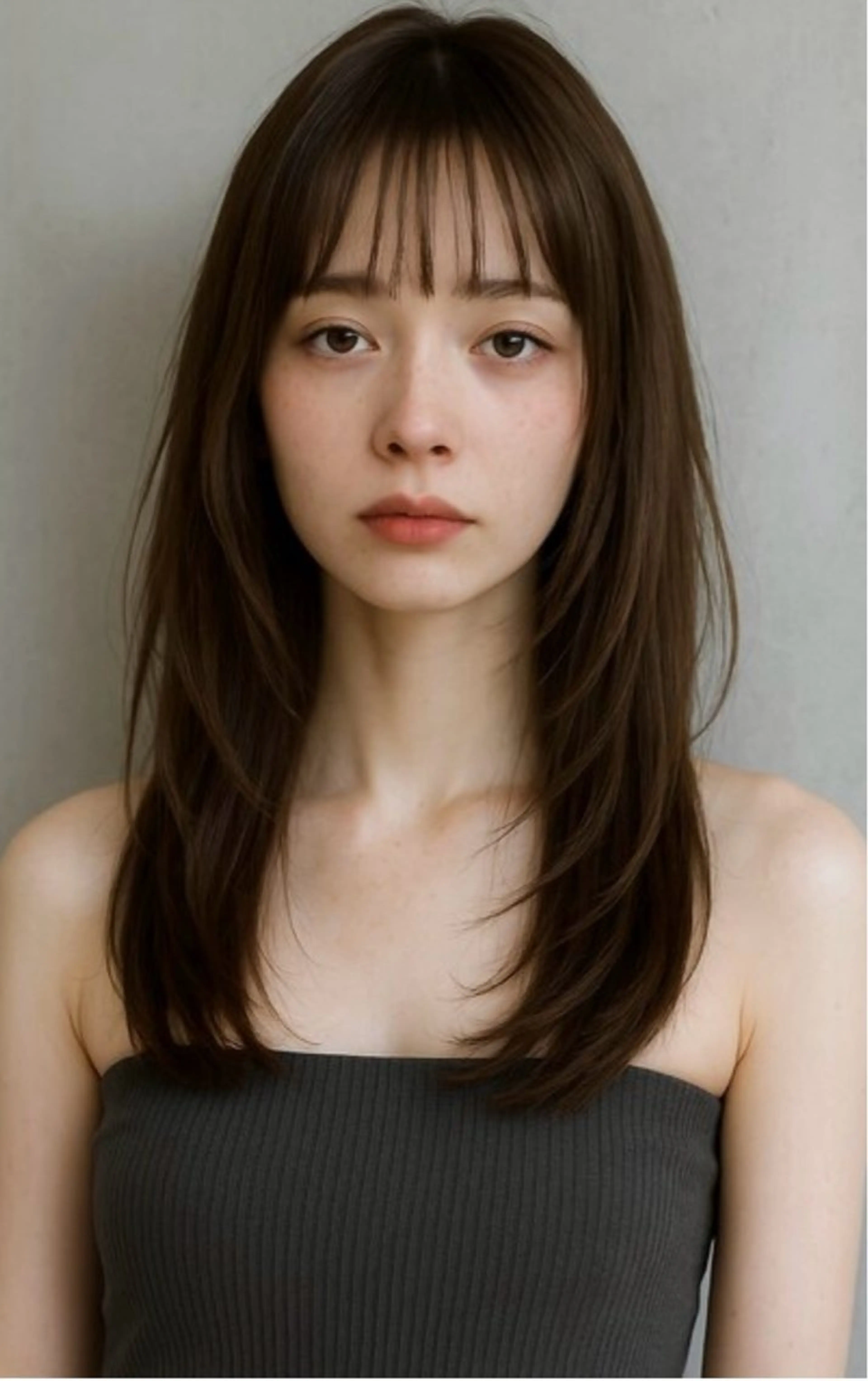 セミロング 永井 若菜のヘアスタイル