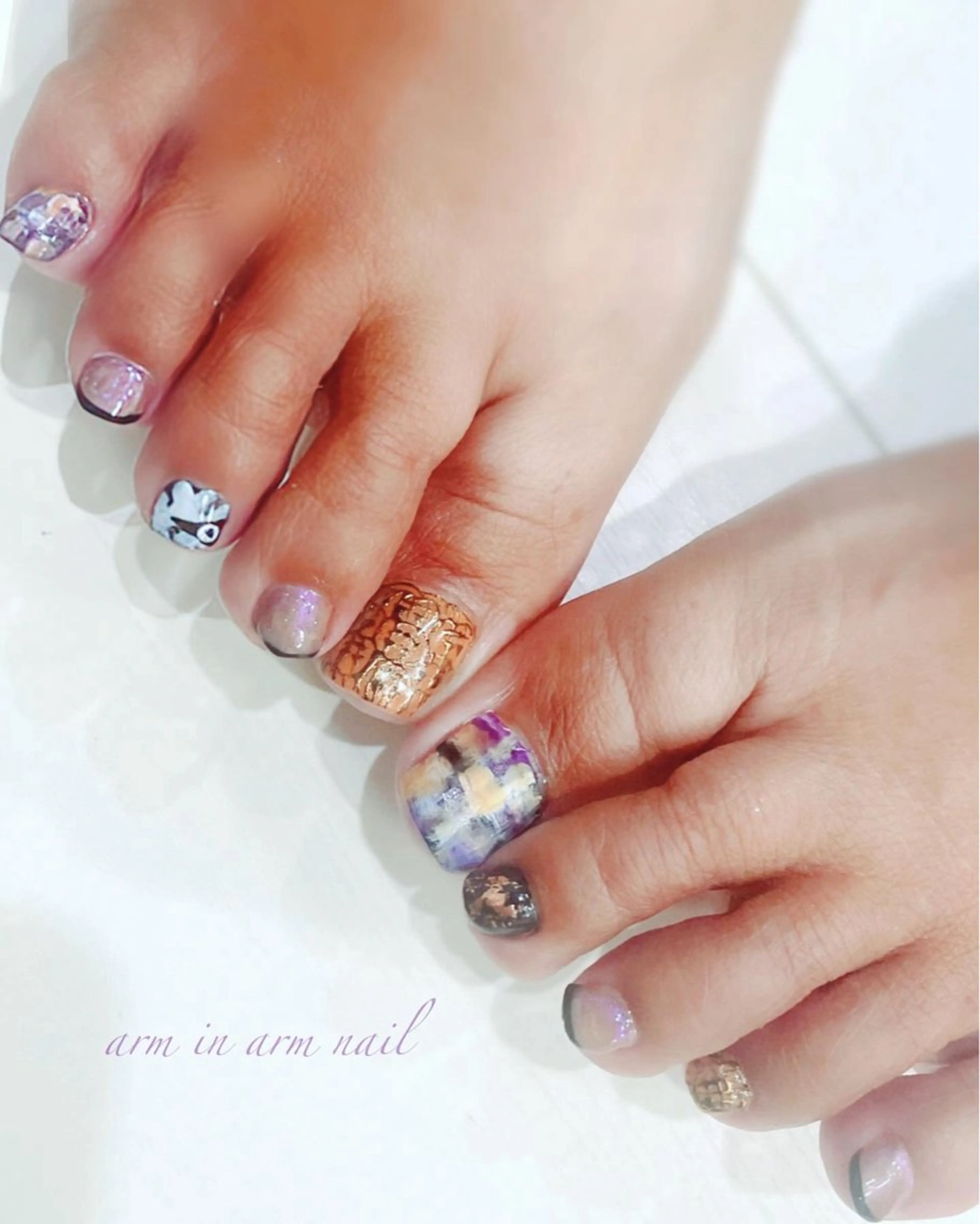 ネイル arm in arm ︎✿Yamamotoのマツエク・マツパデザイン