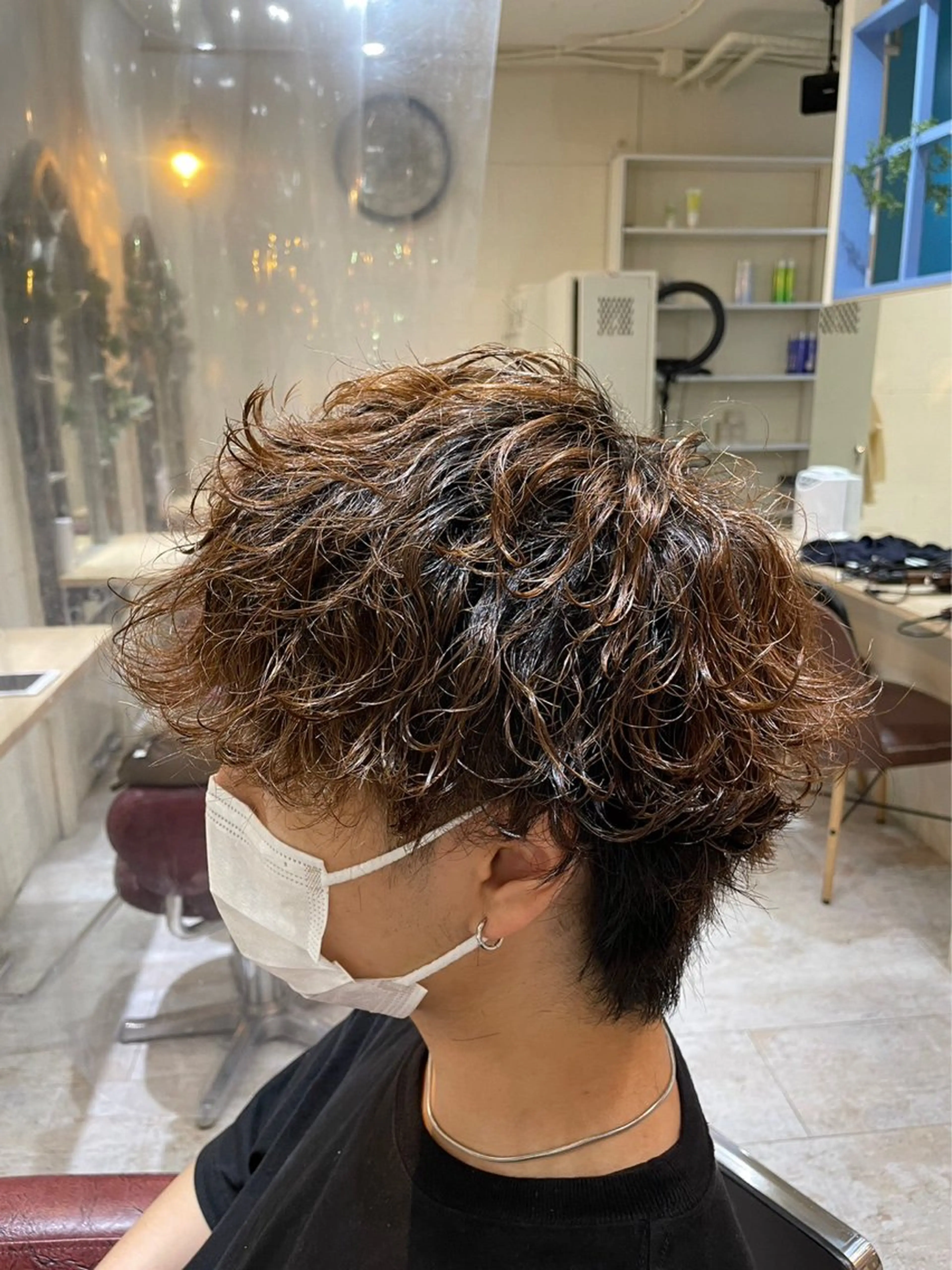 ショート パーマ メンズ カット パーマ メンズパーマ特化🏆 宮崎健人✨️のヘアスタイル