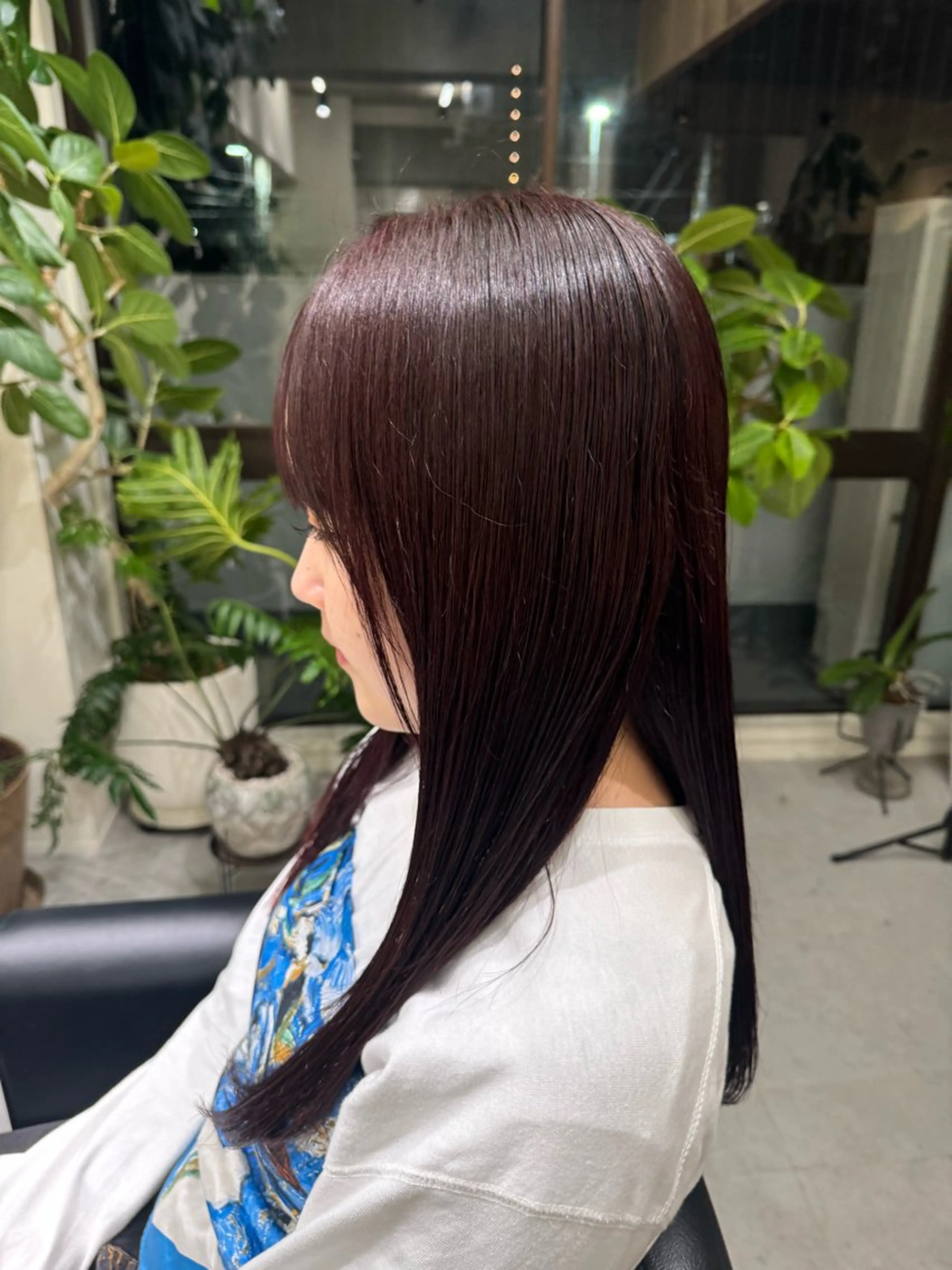 ロング カラー ゆ う あのヘアスタイル