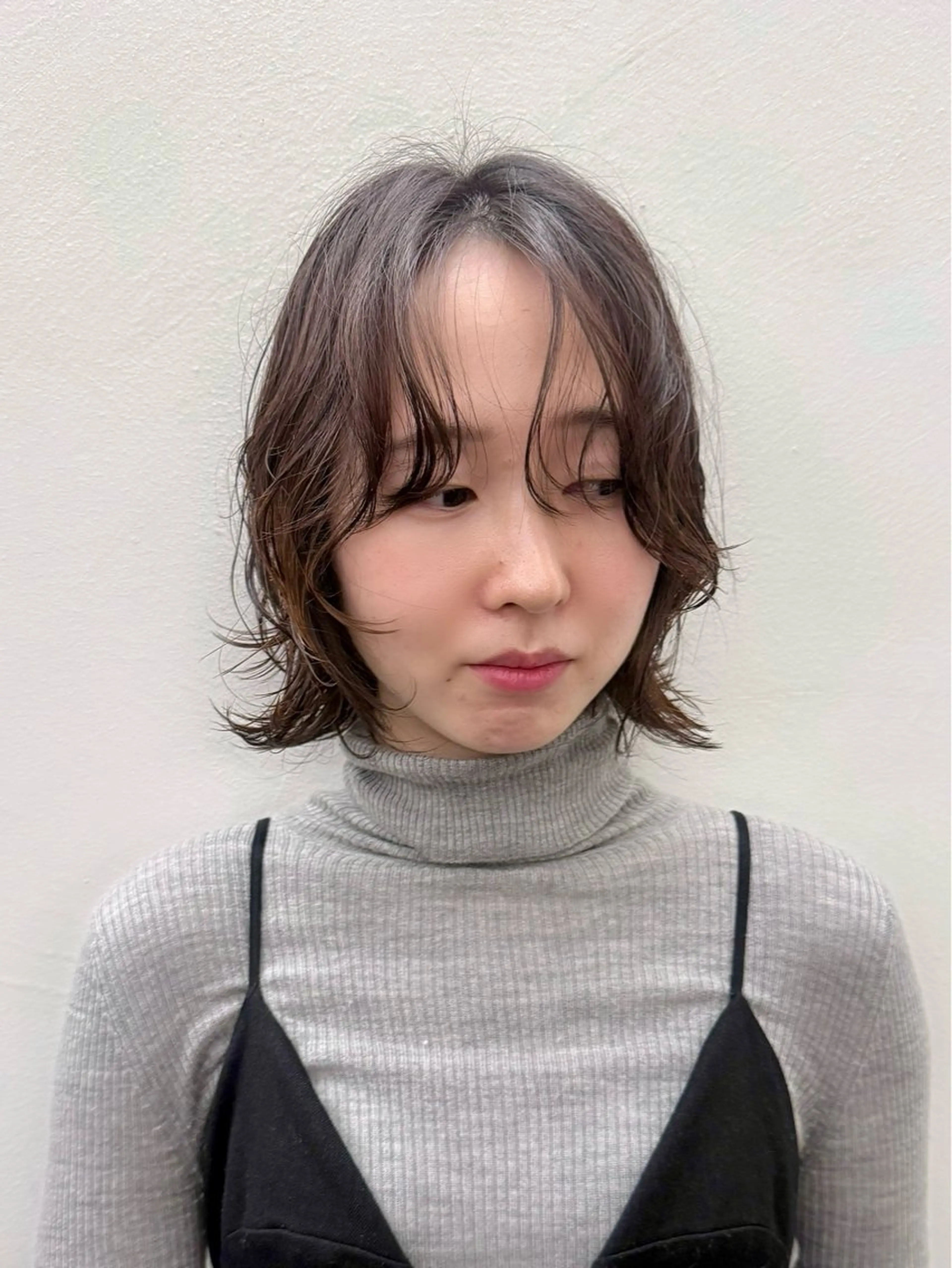 ミディアム パーマ カット パーマ トリートメント 似合わせレイヤー/ パーマヘア/高倉のヘアスタイル