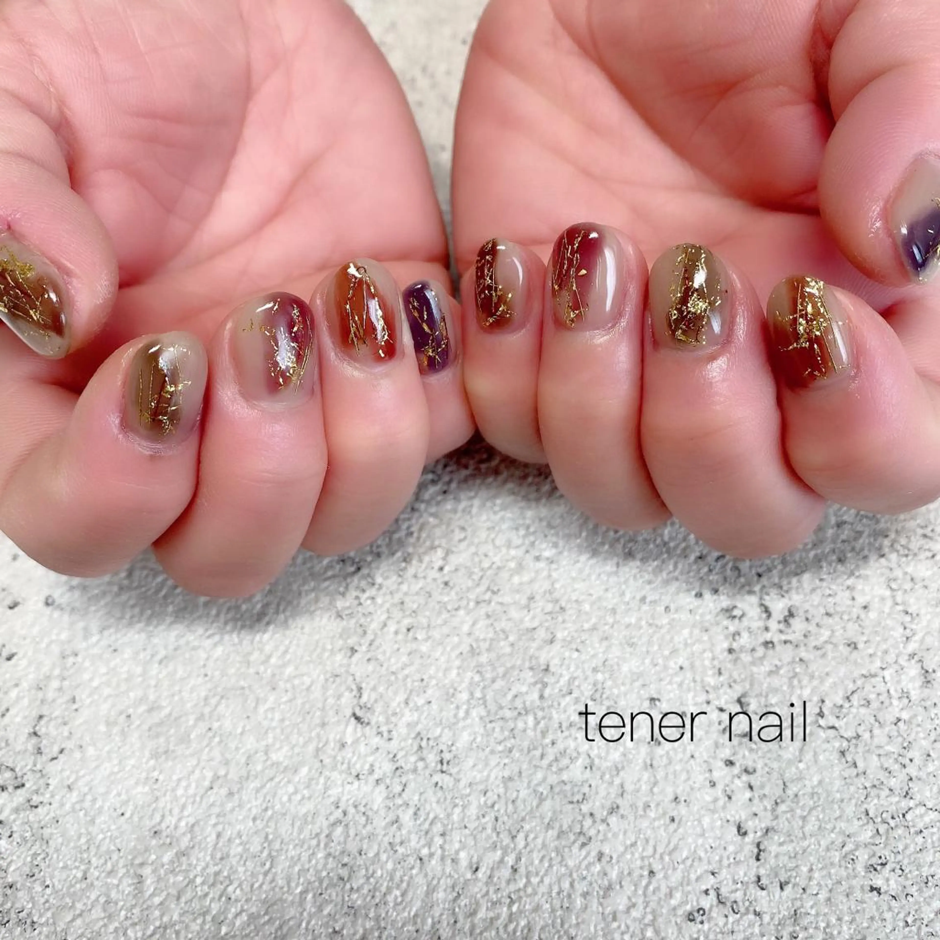 ネイル キラキラネイル ニュアンスネイル テネルネイル tener nailのネイルデザイン