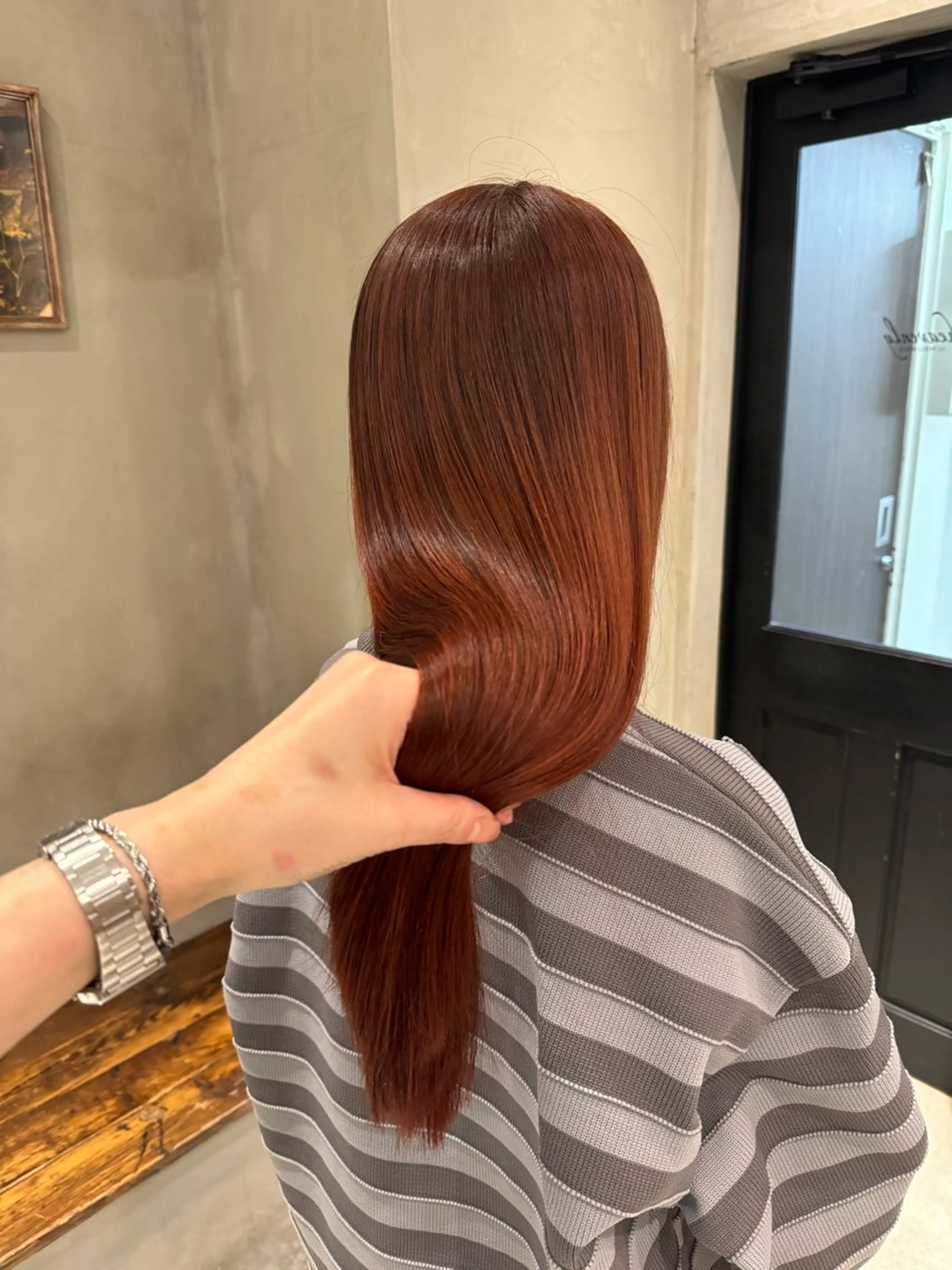 セミロング カット ヘアカラー トリートメント 顔周りcut・ご相談 ＝新宿しずく🇰🇷のヘアスタイル