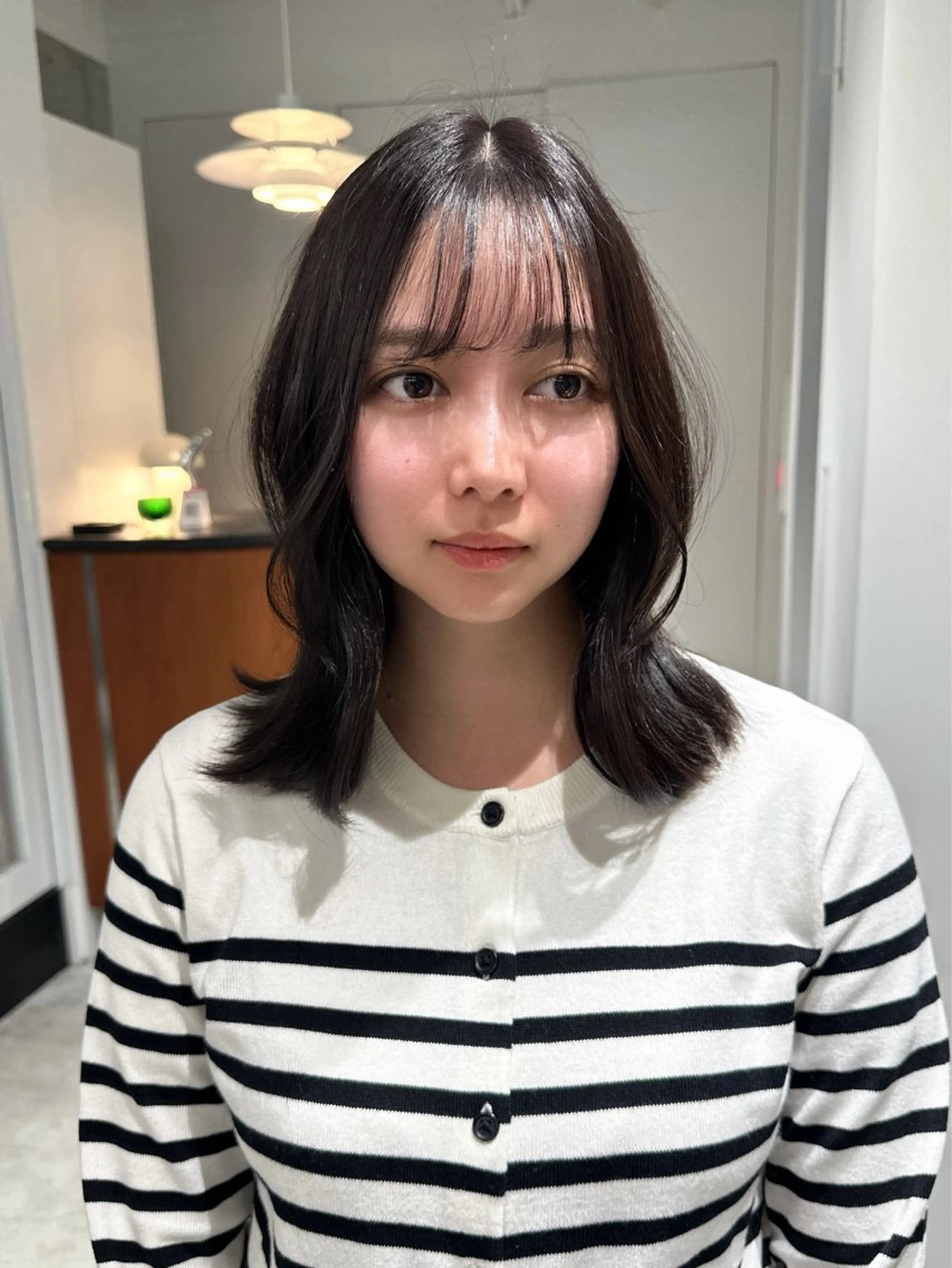 カラー ヘアカラー トリートメント ヘアセット 秋永 鈴のヘアスタイル