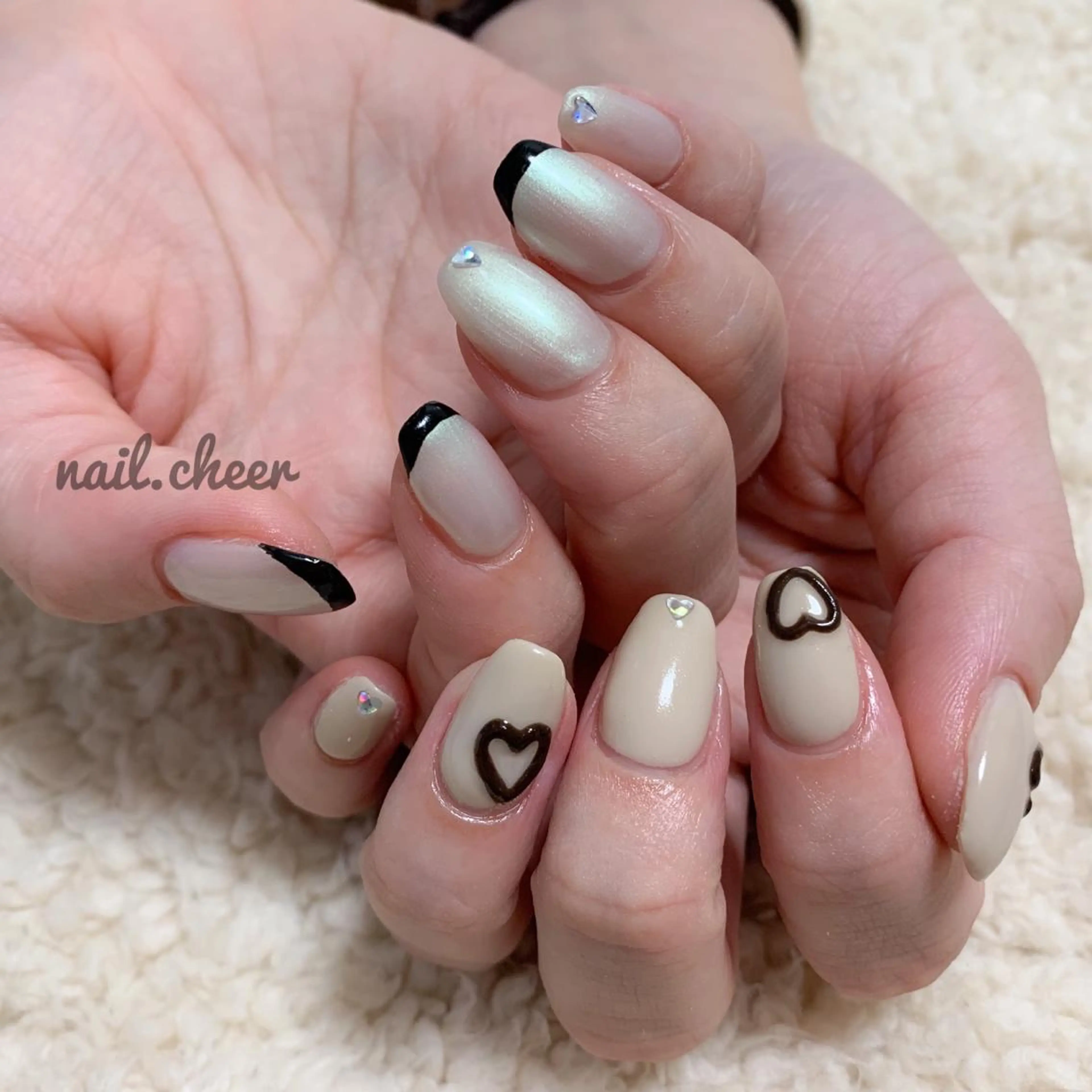 ネイル ホワイト nailist_ momijiのネイルデザイン