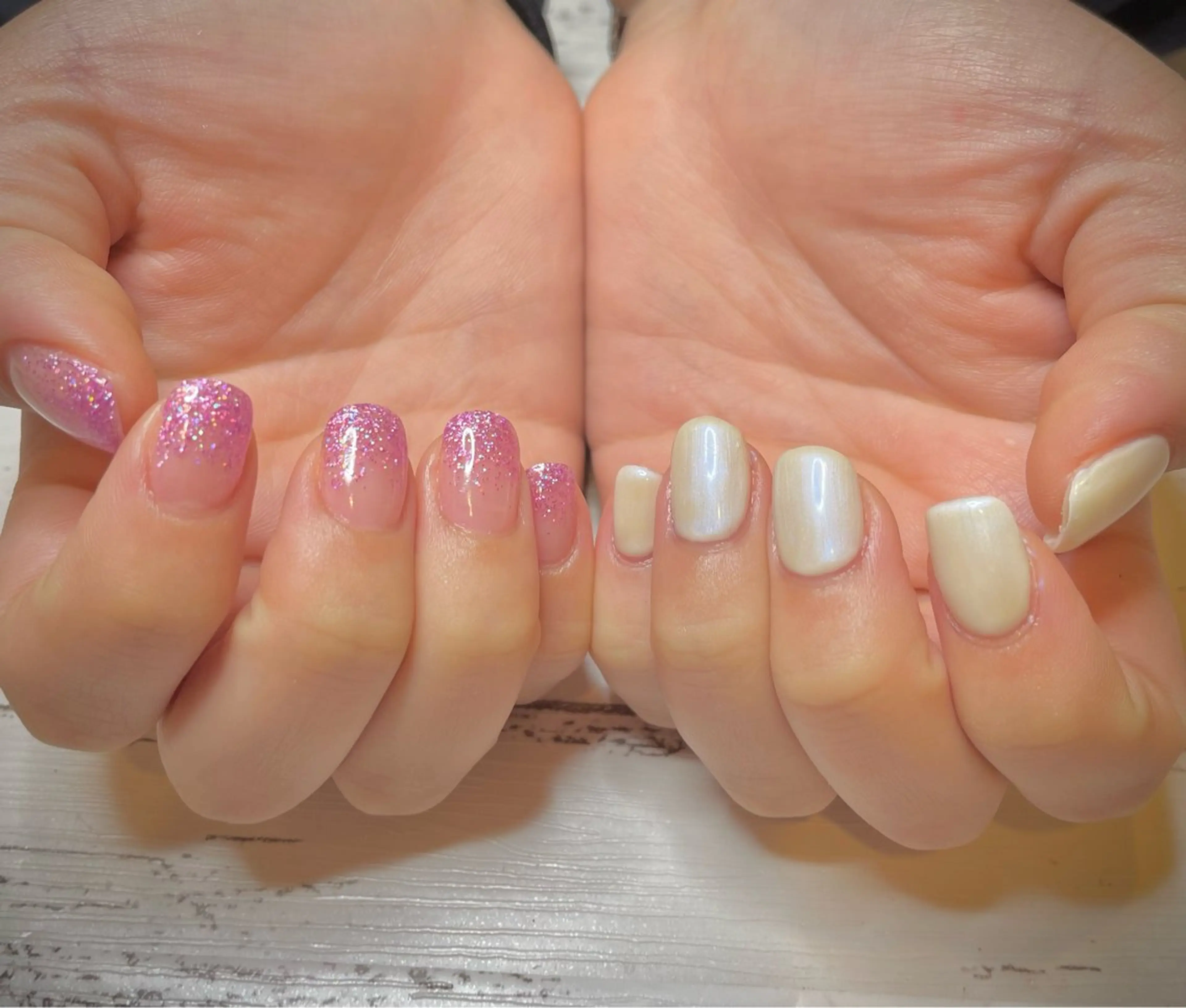 ネイル グラデーション ラメ(グリッター) ラメグラデーション ワンカラーネイル 💎女性専用💎浅草 /蔵前/押上makiのネイルデザイン