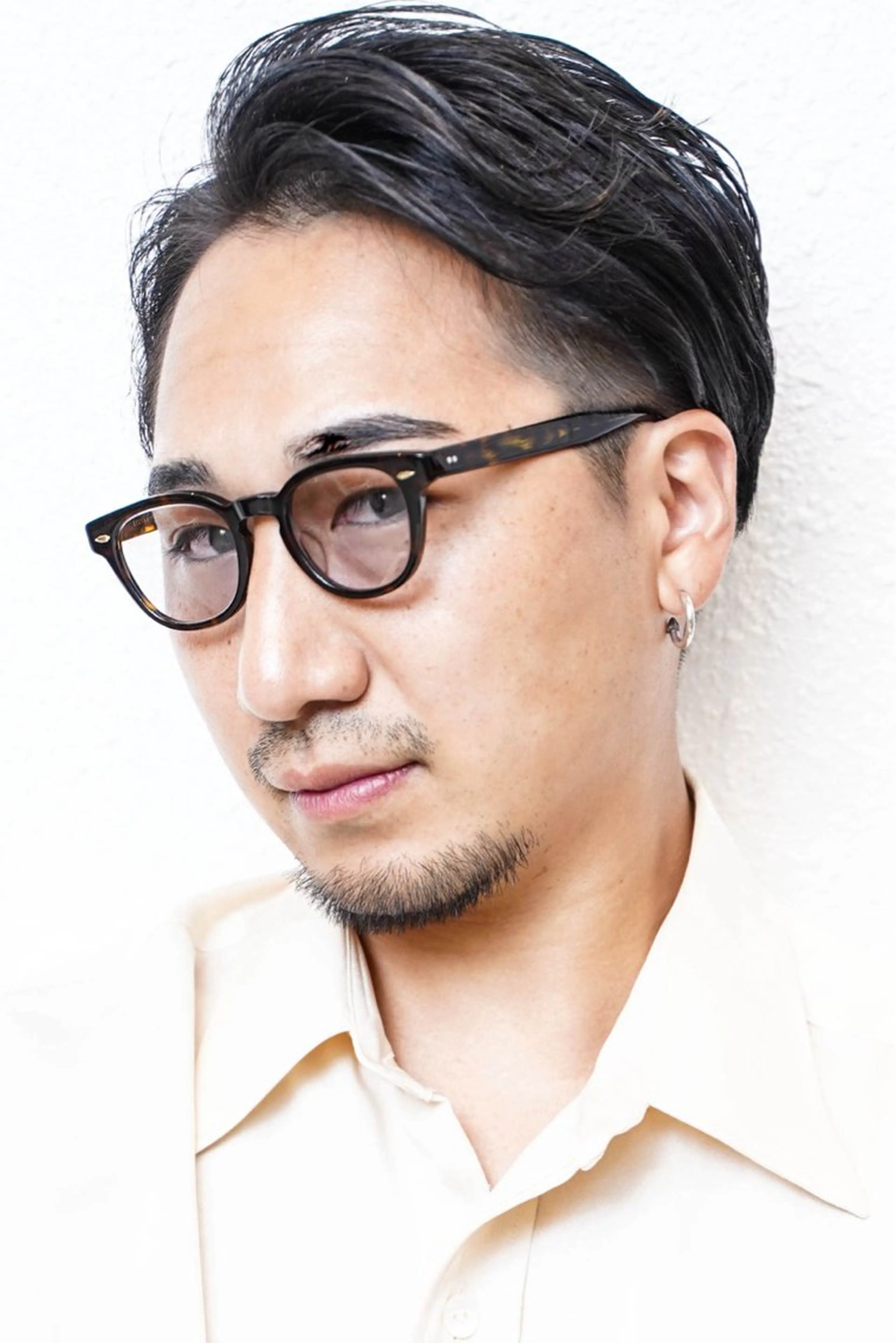 メンズ アップバング ビジネス 七三 刈り上げ メンズ専門美容室 JR宝塚駅徒歩1分のヘアスタイル