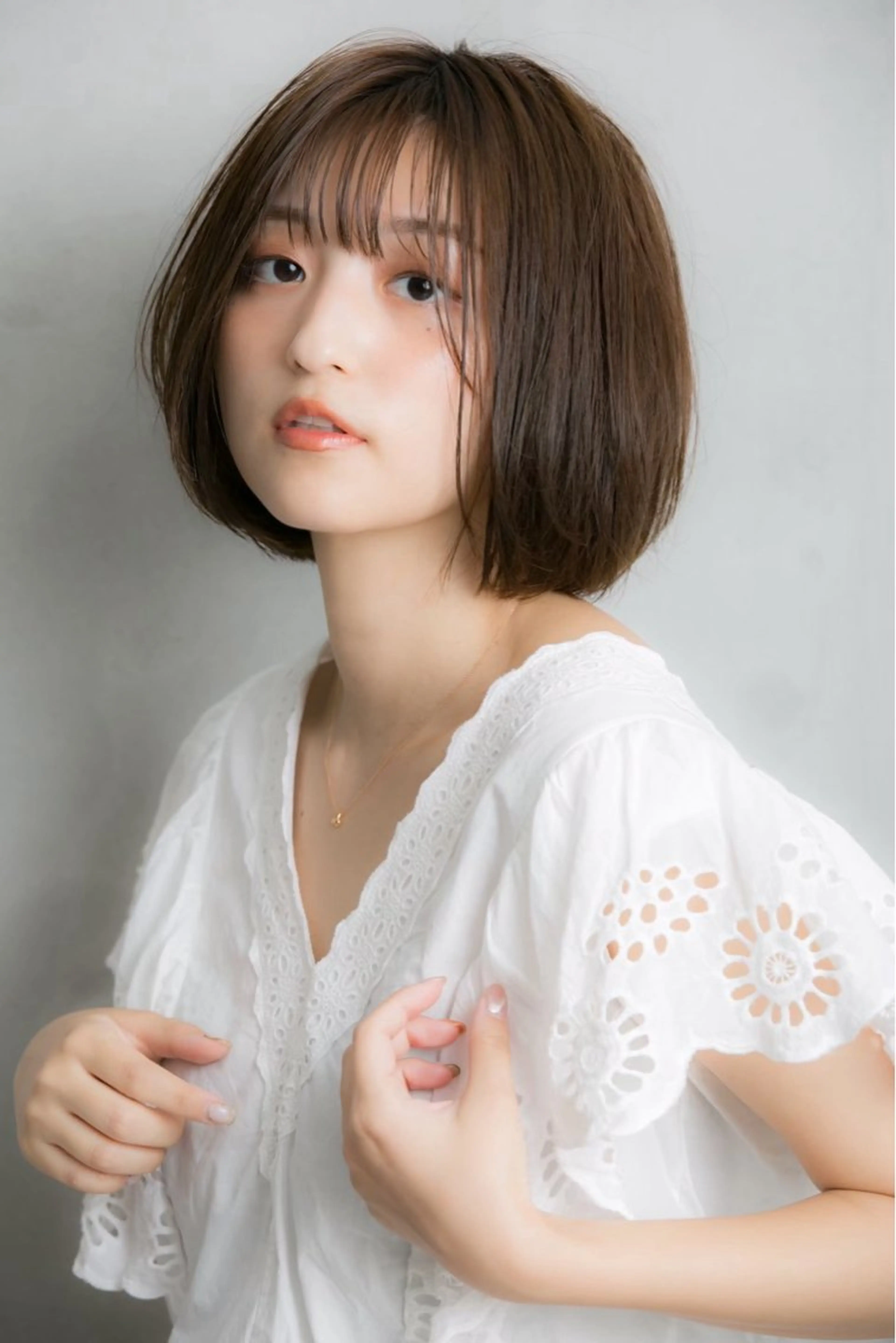 ショート カラー ベージュカラー ボブ 小顔カット 平日オススメ✨ プチプラ✨山下のヘアスタイル