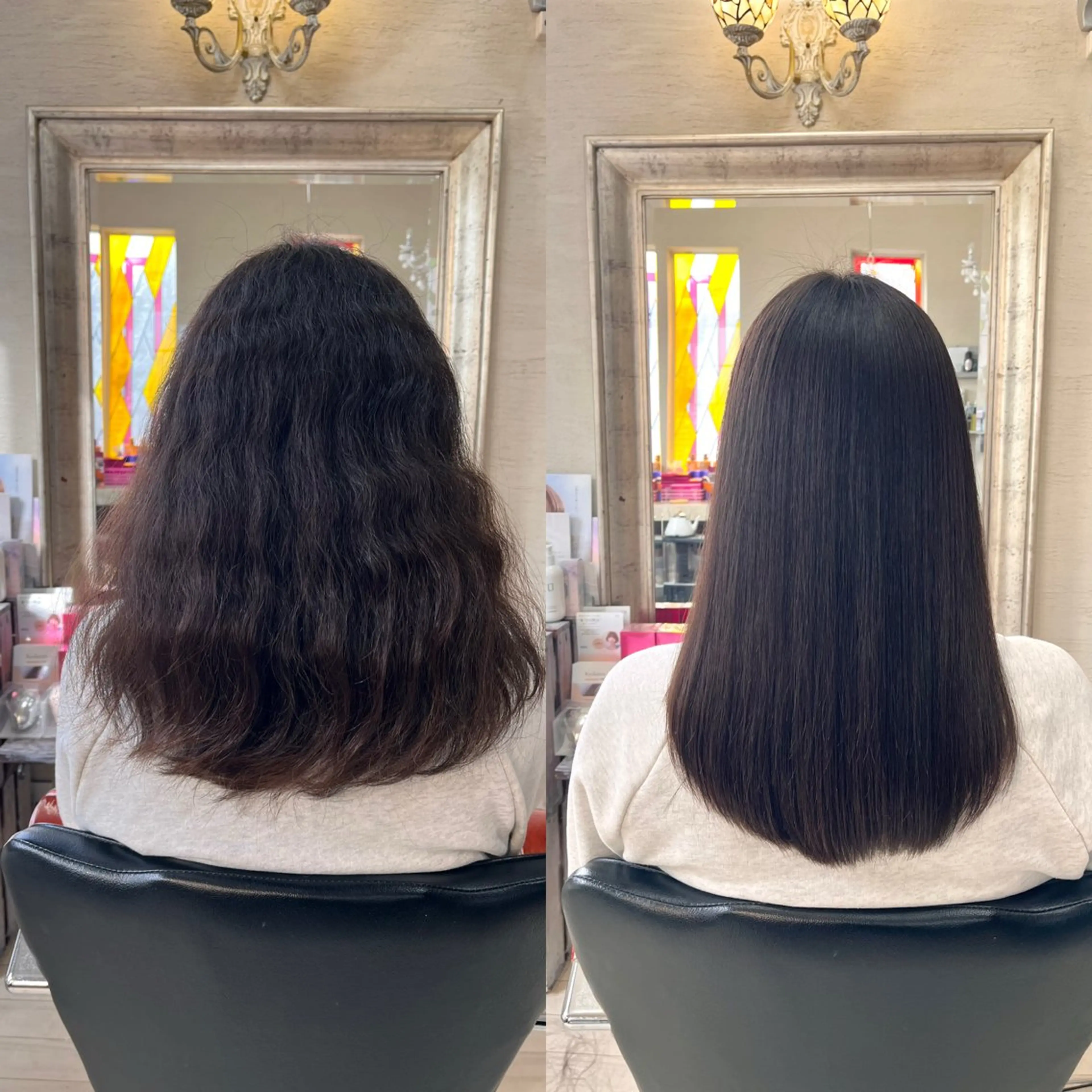 セミロング カット 縮毛矯正 トリートメント ✨髪質改善・縮毛矯正 専門美容室マーベルのヘアスタイル