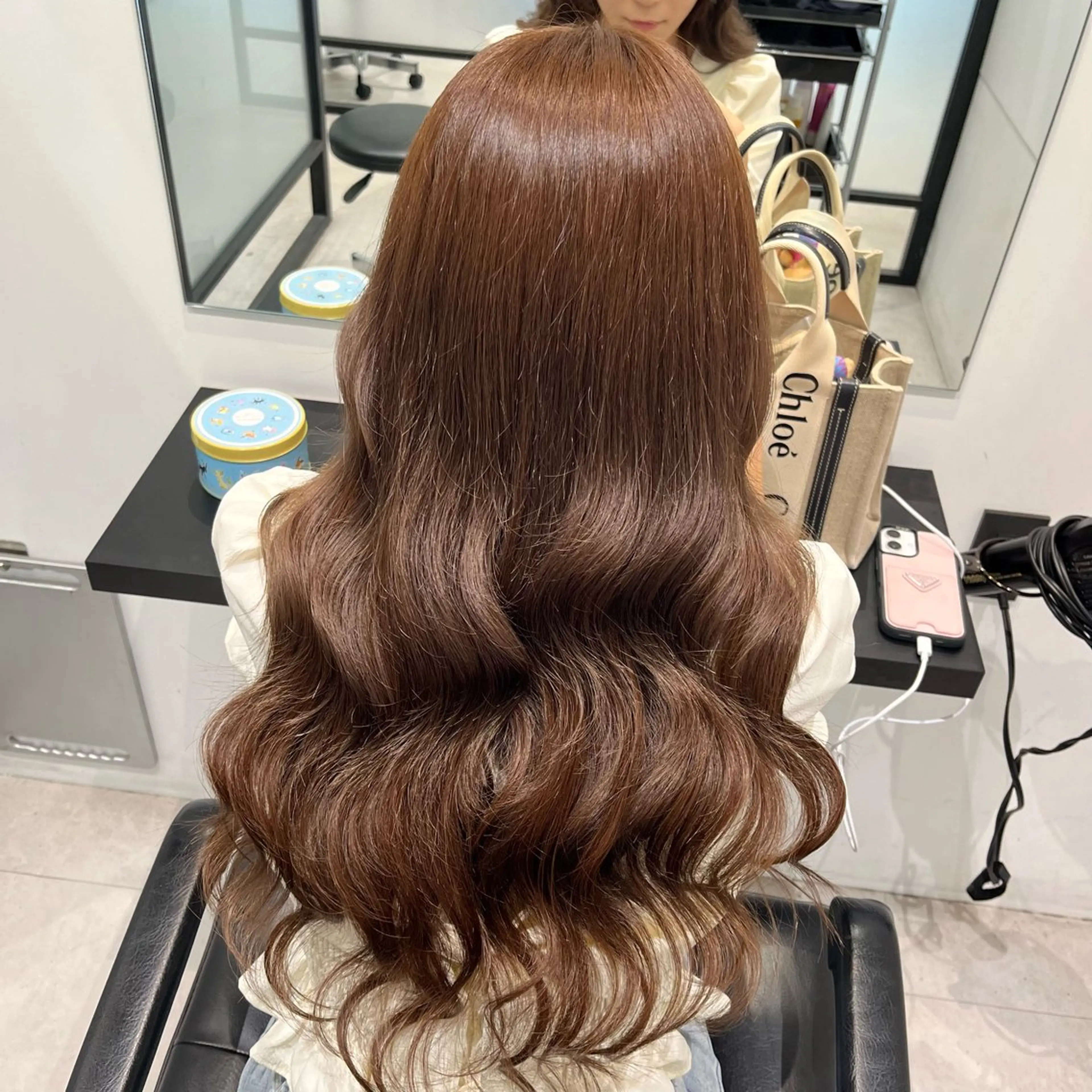 ロング カラー シールエクステ ハイライトカラー インナーカラー エクステ ハイライト ヘアカラー トリートメント エクステ 福岡 天神 大名 エクステ.miu🦊のヘアスタイル