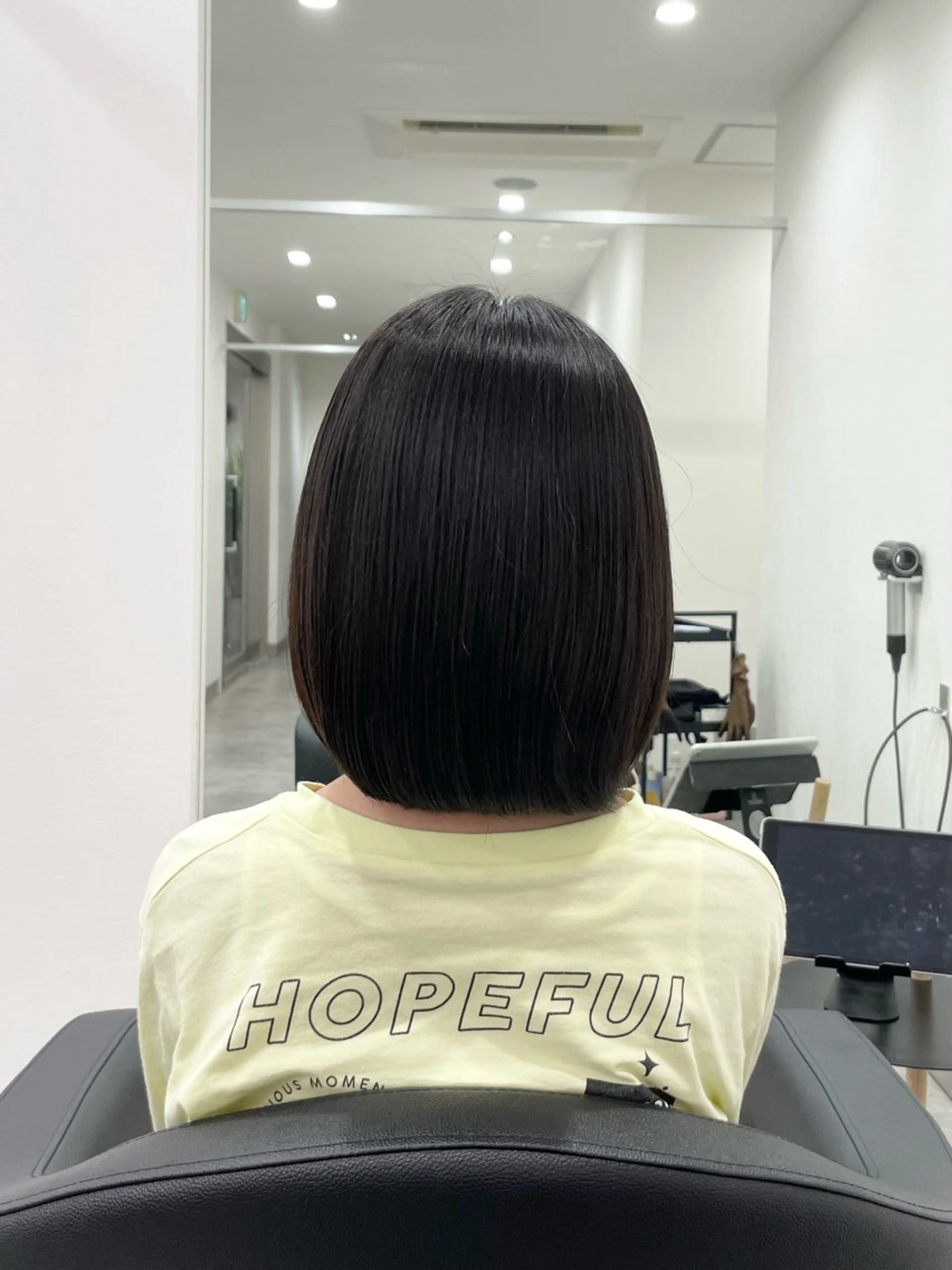 ショート キッズ ワンレンボブ ボブ カット ⭐トレンドカット&カ ラーCocoro🪿のヘアスタイル