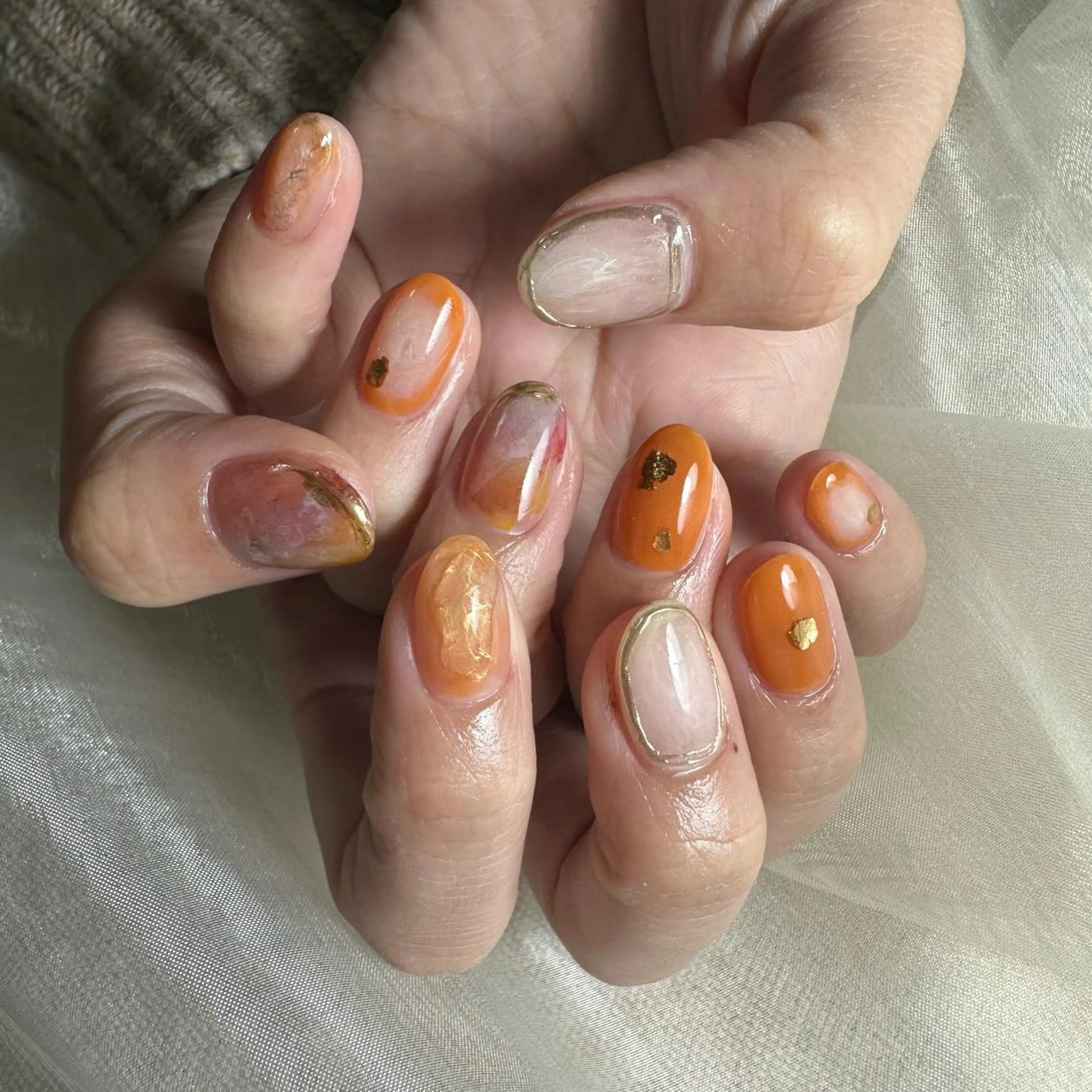 ネイル ハンドネイル 里見 麗のネイルデザイン