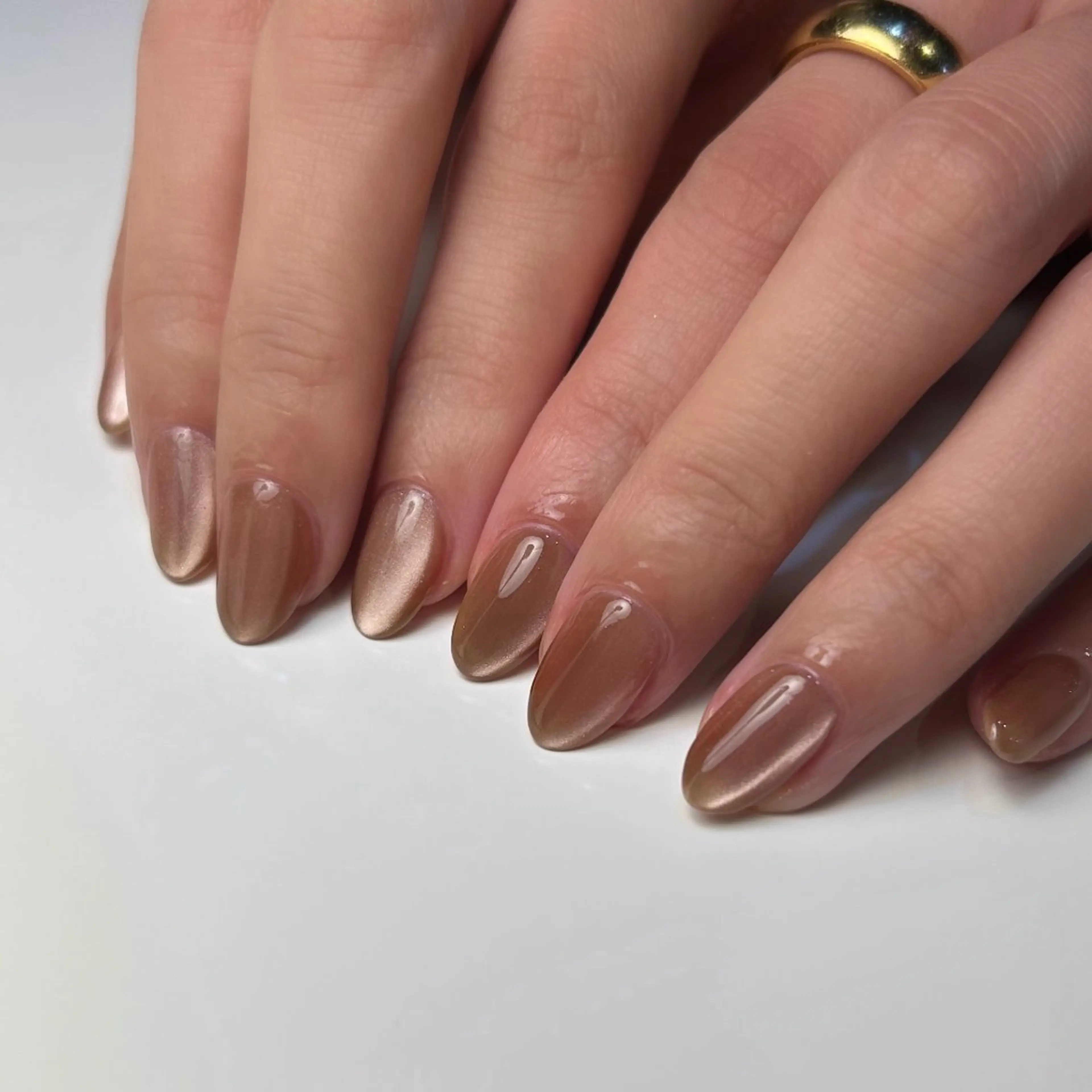 ネイル ブラウン Yumi 広尾→銀座のネイルデザイン