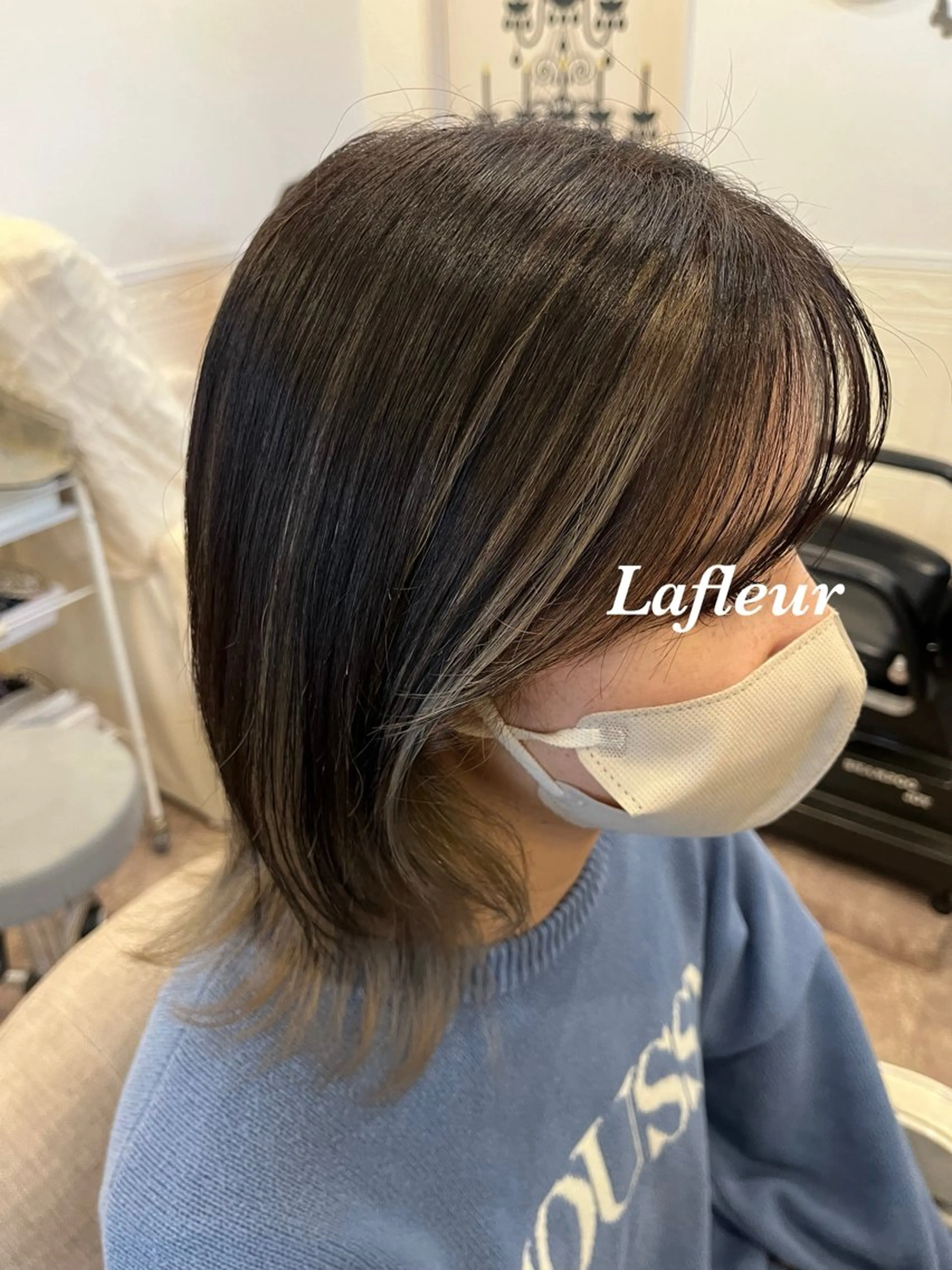 ミディアム レイヤーカット La.fleur ラ.フルールのヘアスタイル