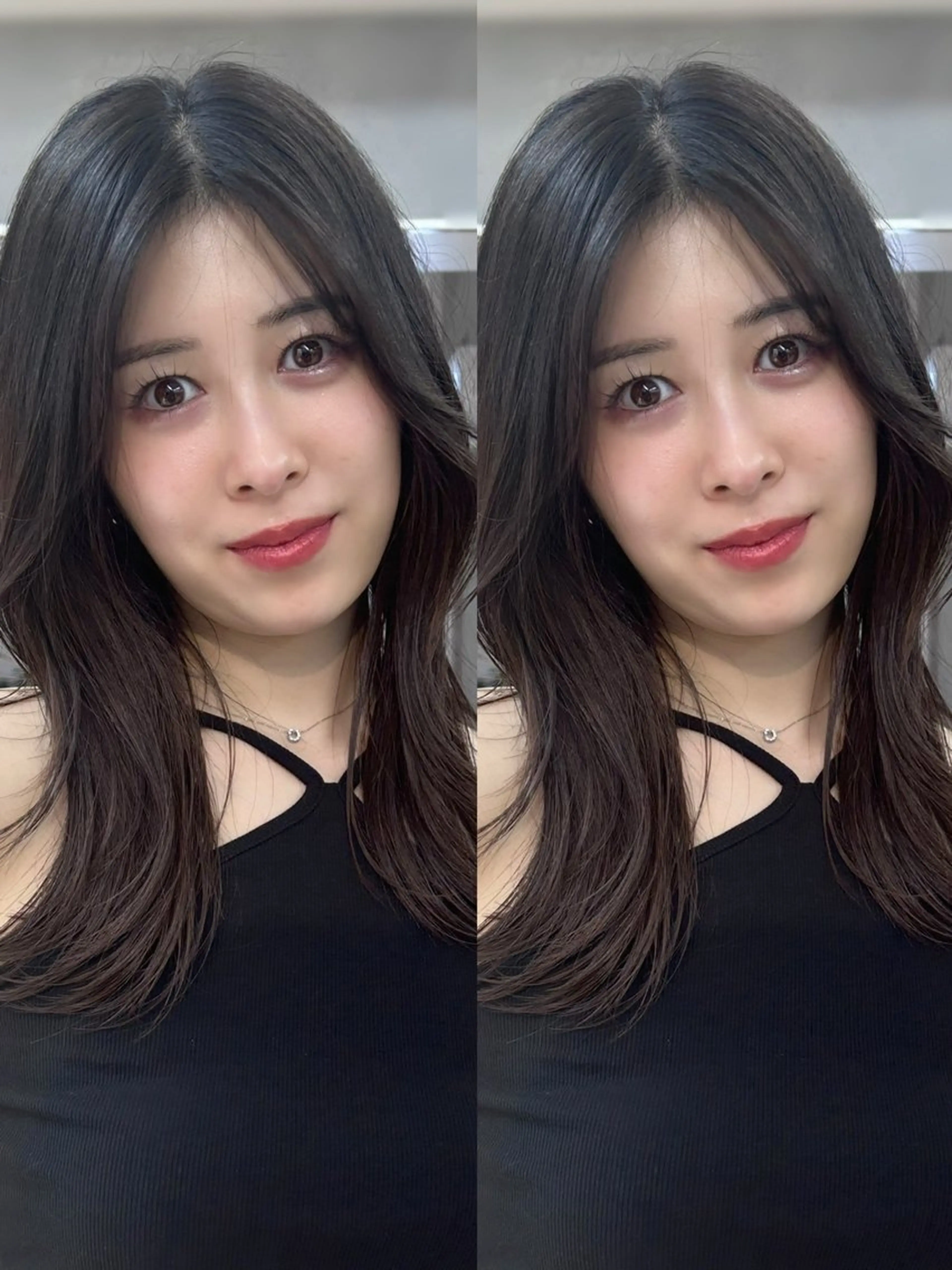 セミロング くびれボブレイヤー 渋谷/kougaのヘアスタイル