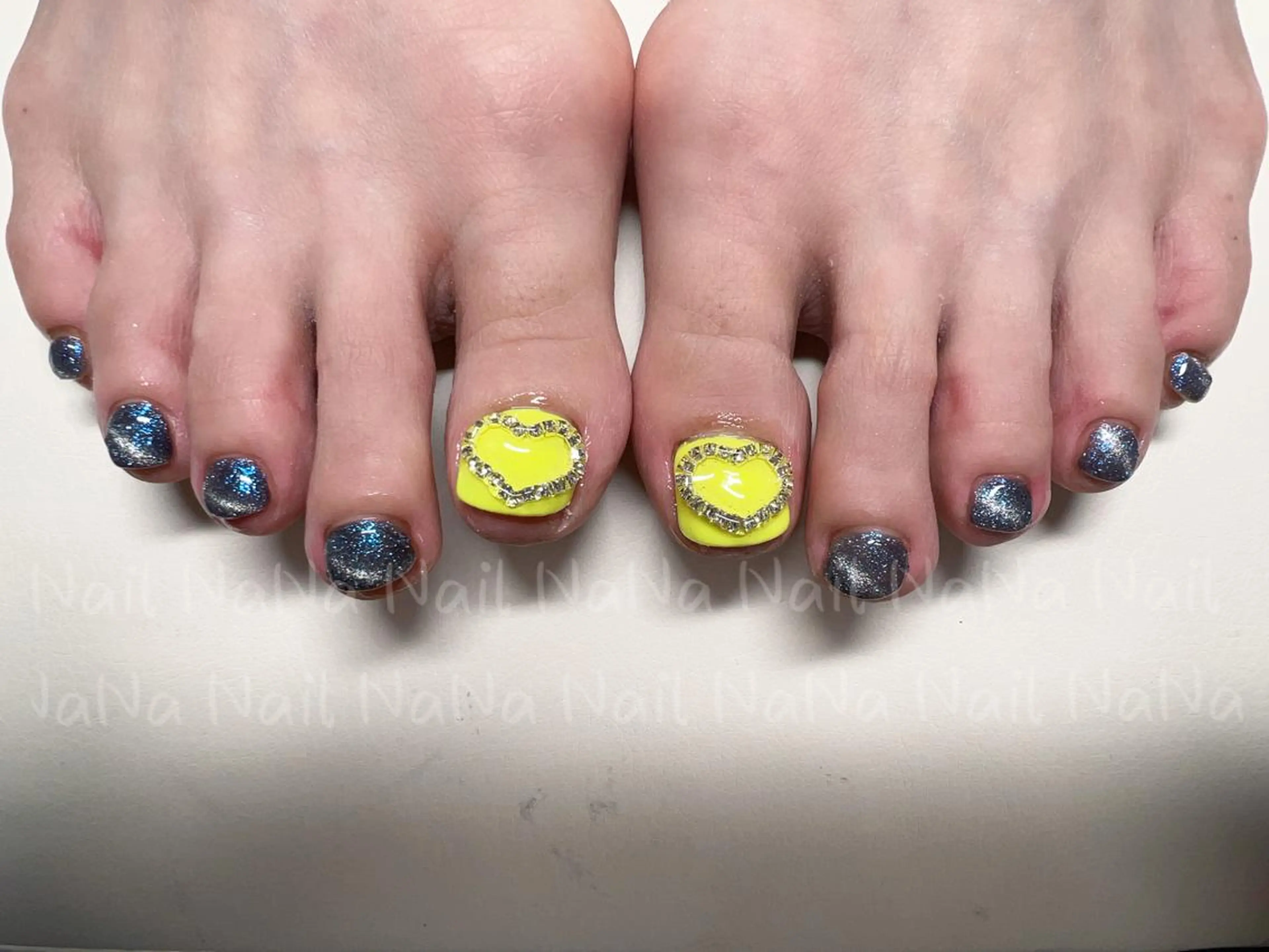 ショート カラー ネイル フットネイル Nail NaNaのネイルデザイン