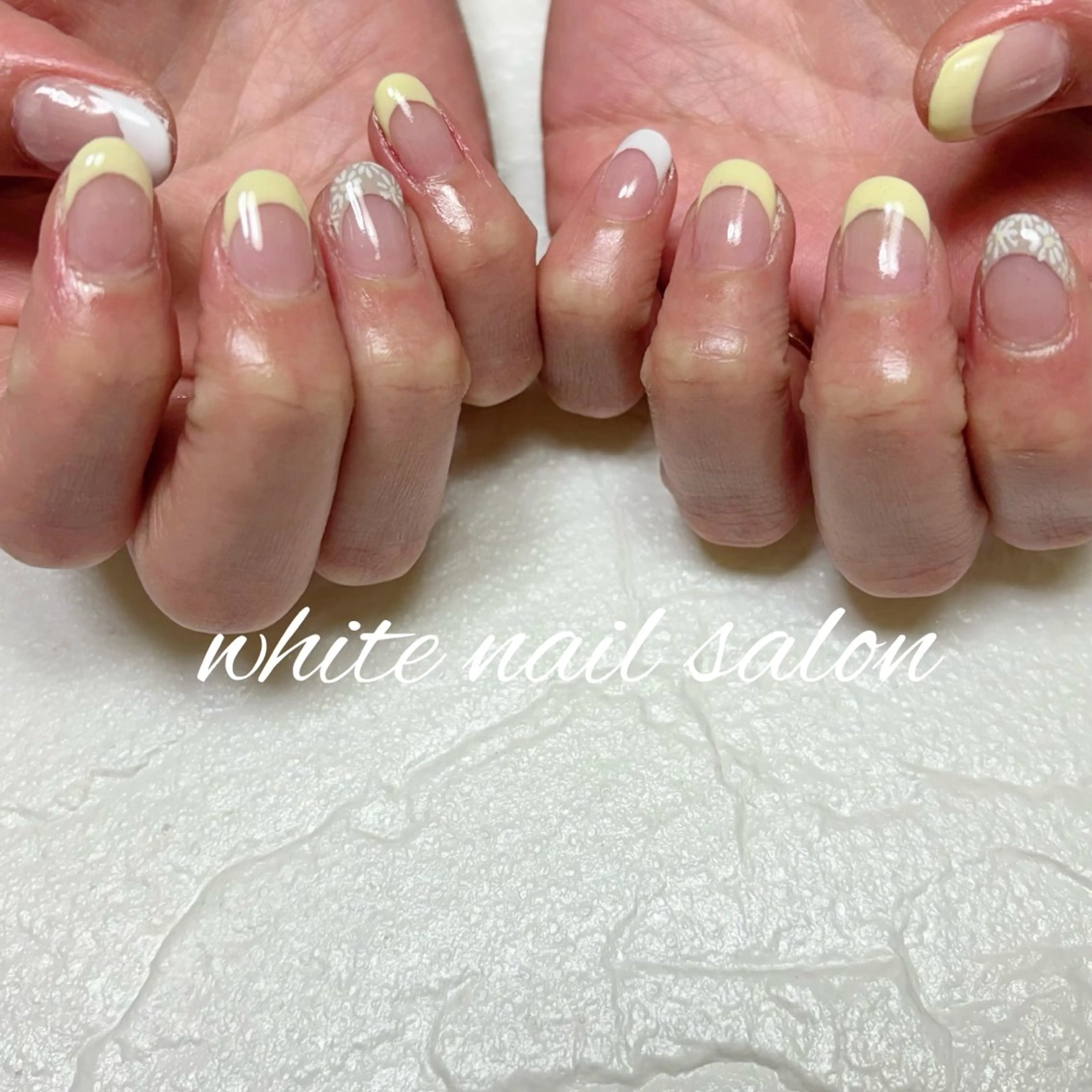 ネイル 持ち込み ホワイト ハンドネイル white nail salonのネイルデザイン