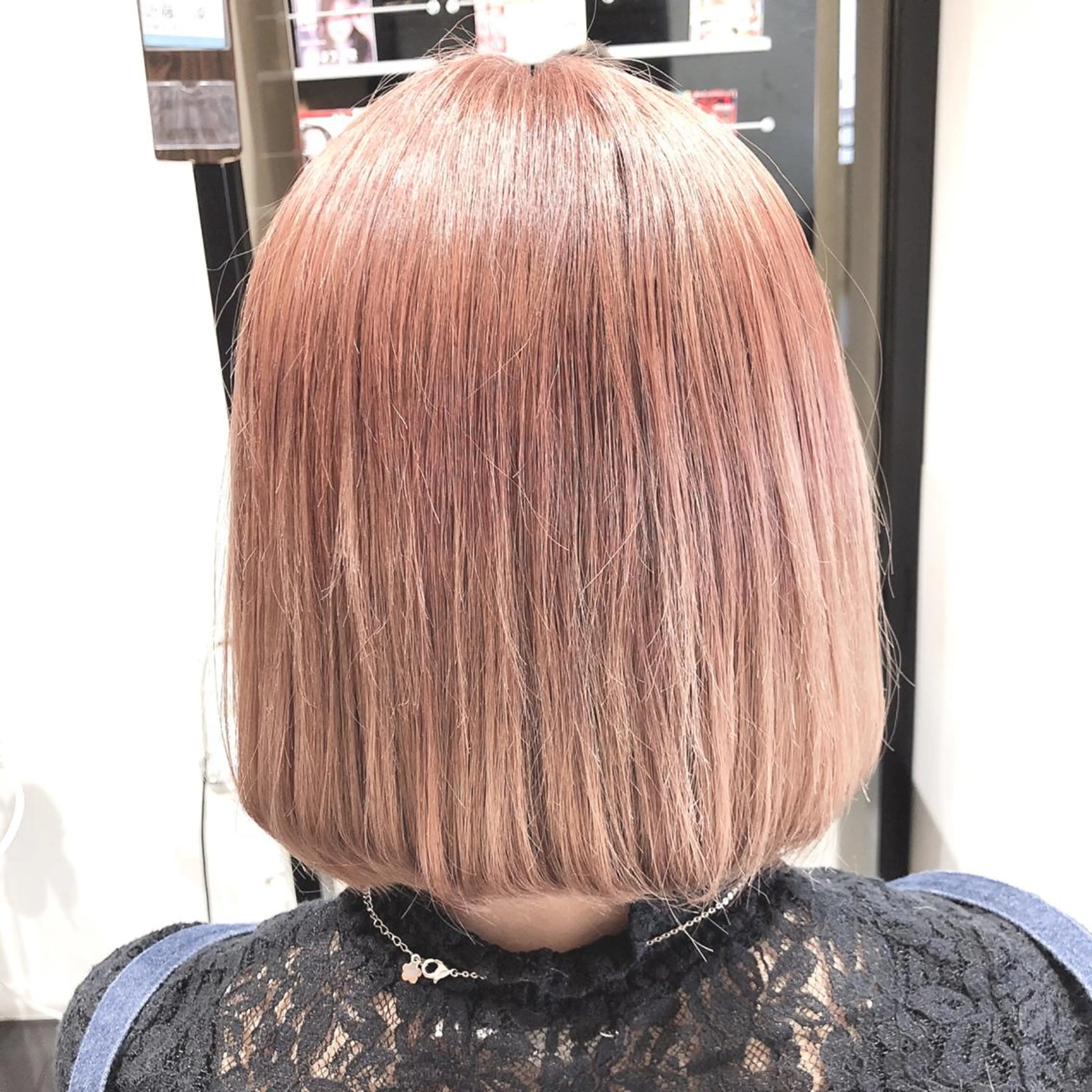 ミディアム カラー ダブルカラー オレンジ 学生 ✨髪質改善＆ボブ✨ 近藤 凌のヘアスタイル