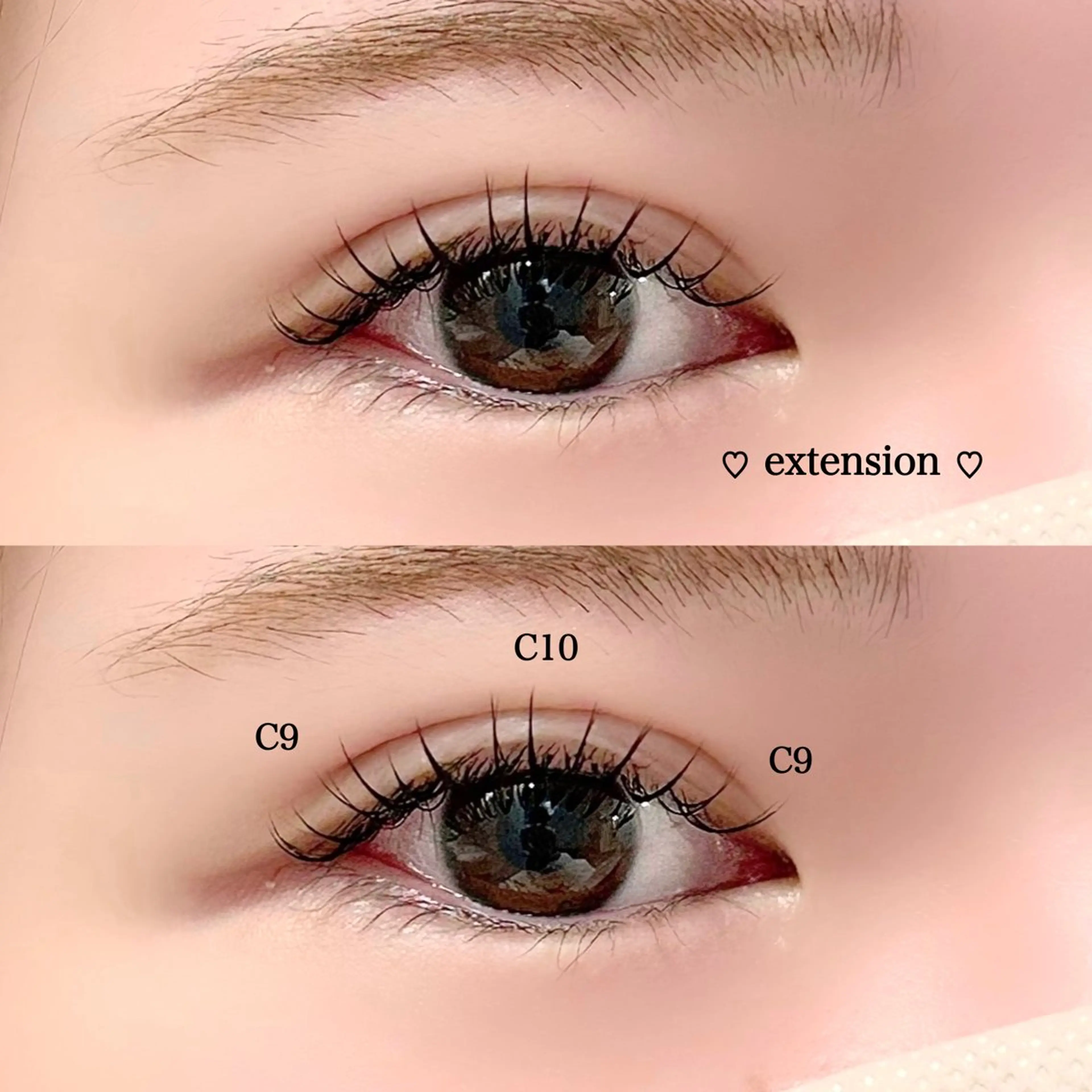 マツエク・マツパ 束感まつ毛 Cカール Lucy's Eyelash小倉店のマツエク・マツパデザイン