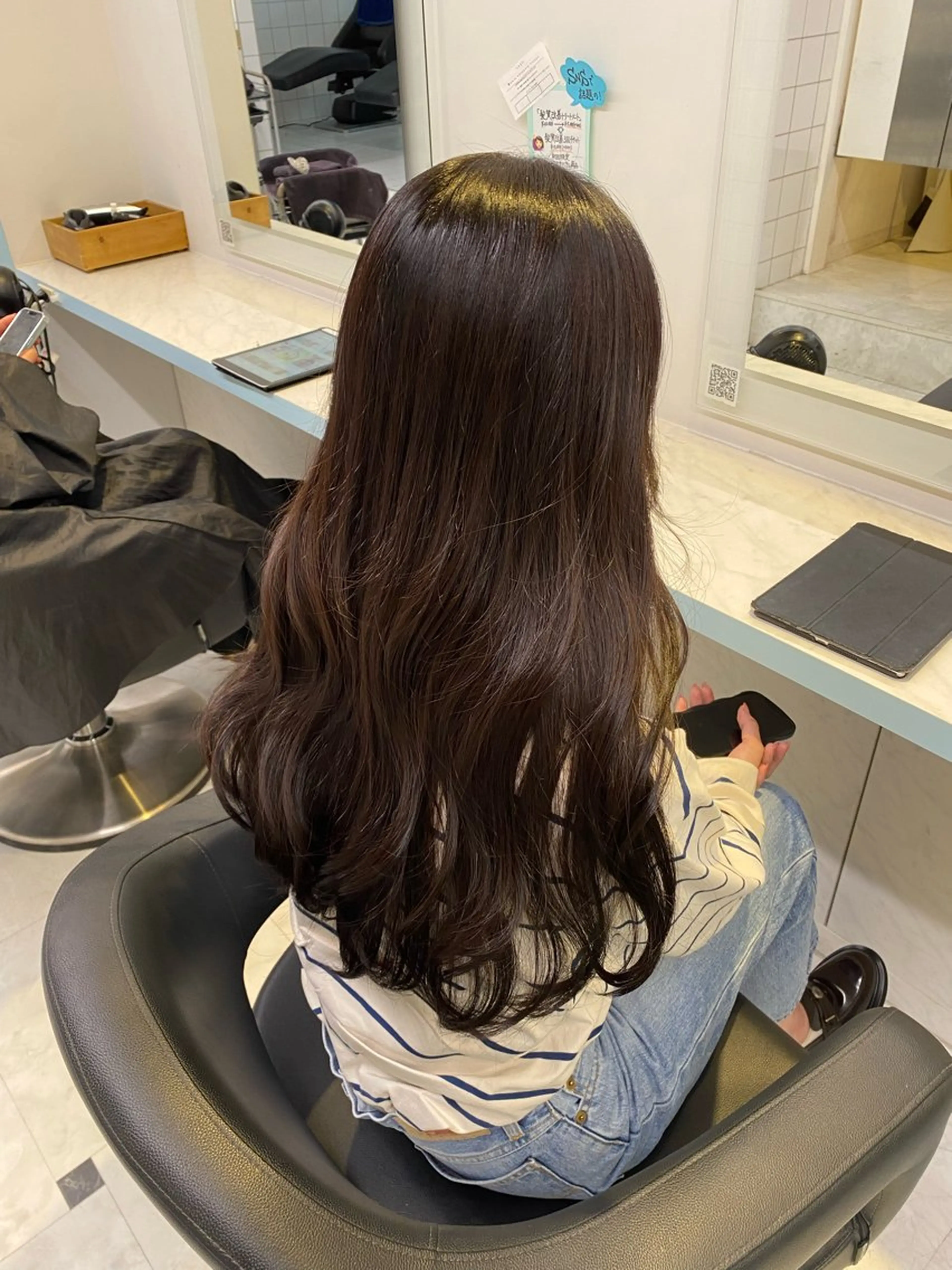 ロング カラー 🤎モテ髪＆透明感 ミルクティー🥣🤎のヘアスタイル