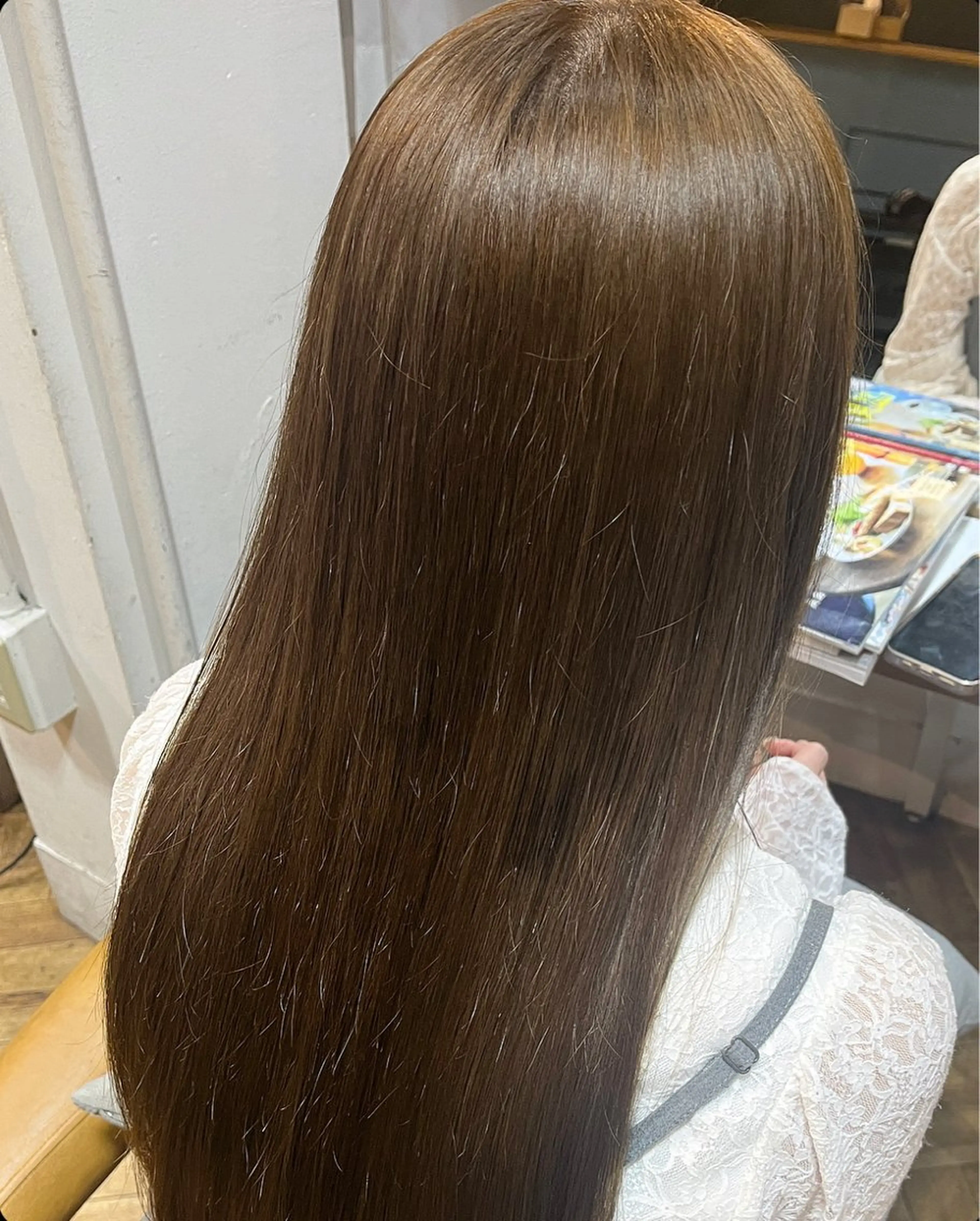 ロング カラー ベージュカラー ミルクティーベージュ 天王寺美容室/カット モデル募集/miiaのヘアスタイル