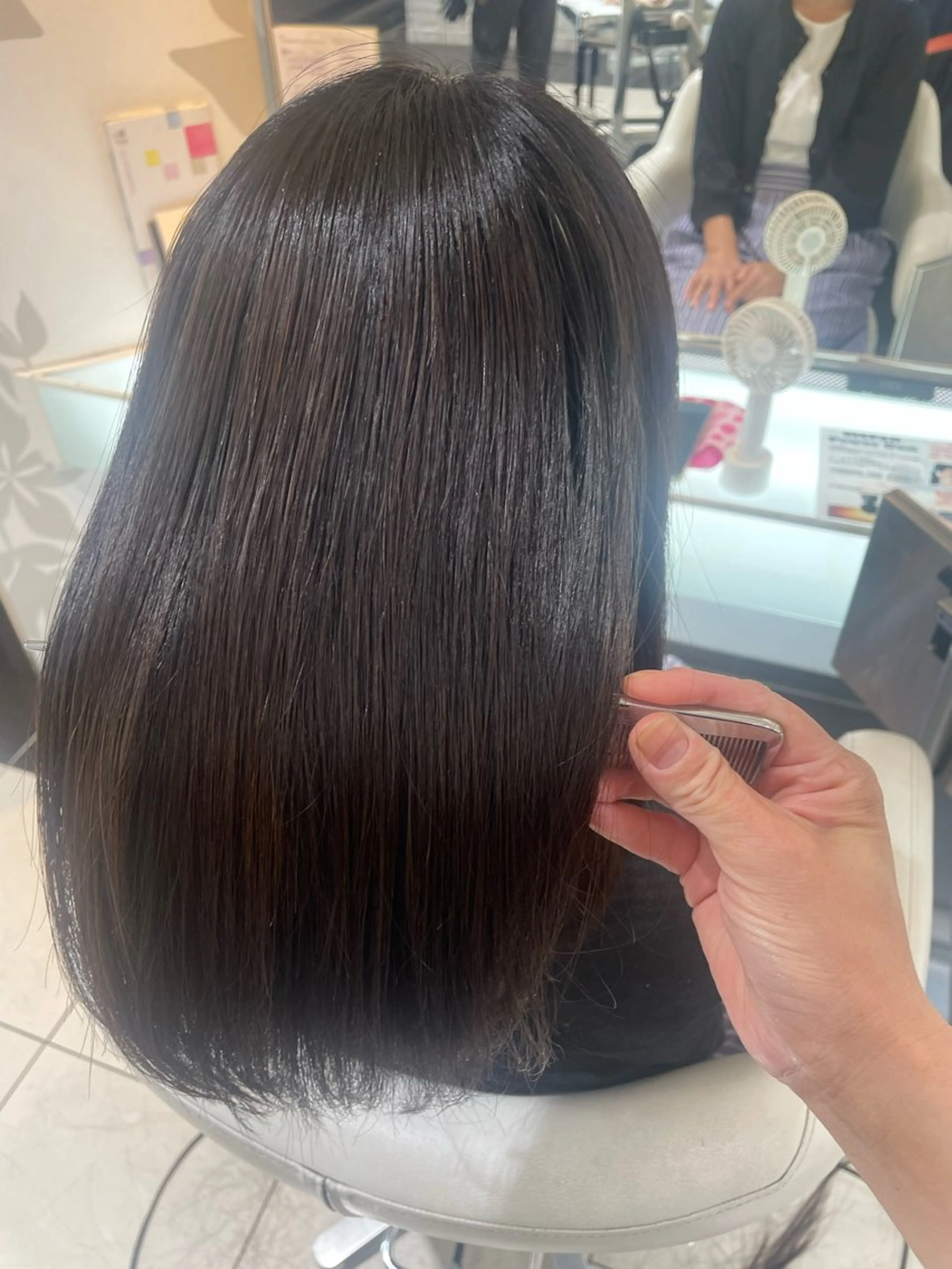 ミディアム 髪質改善カラー 清利あやなのヘアスタイル