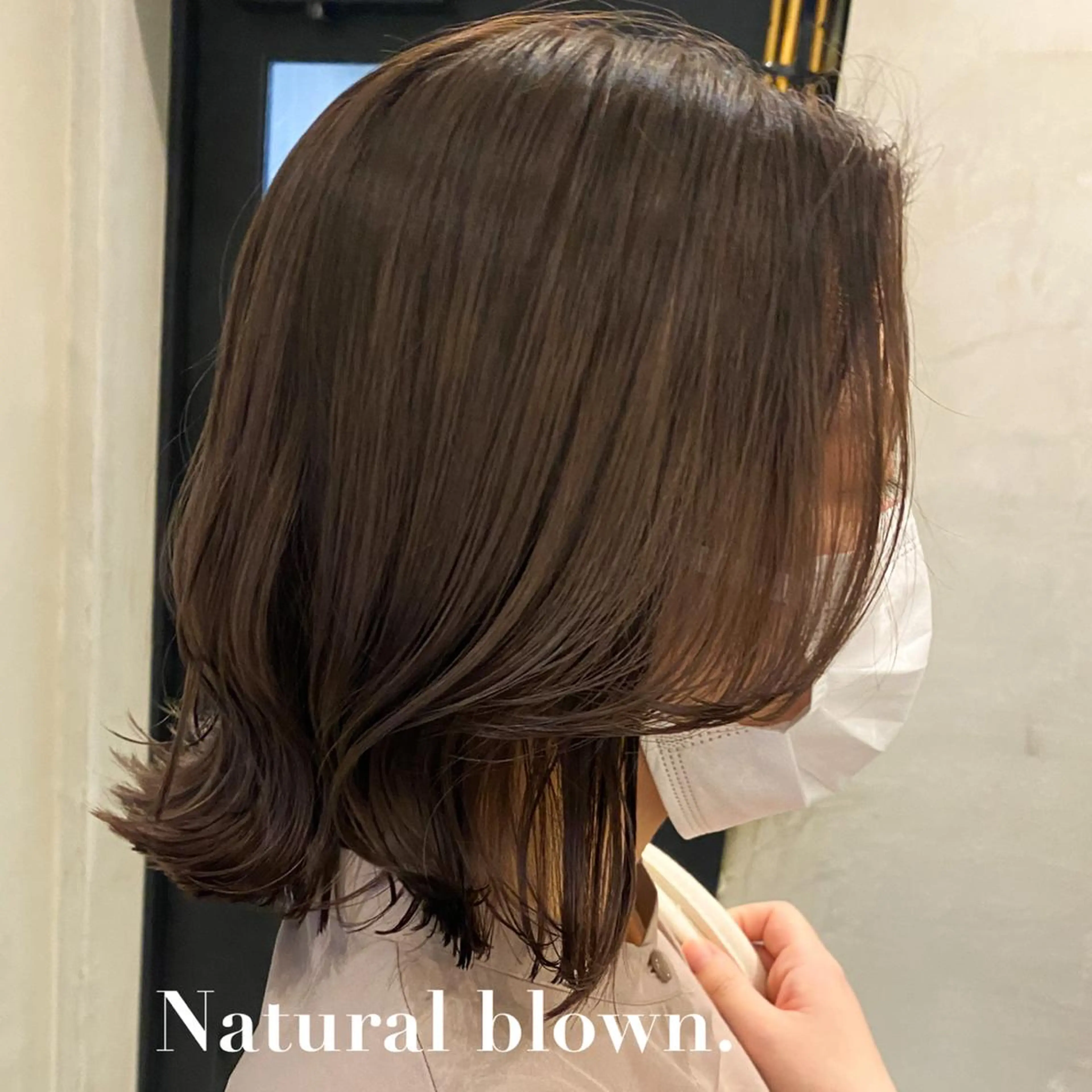 ロング ヘアカラー トリートメント 顔周りカット・相談 レイヤーも◎しずくのヘアスタイル