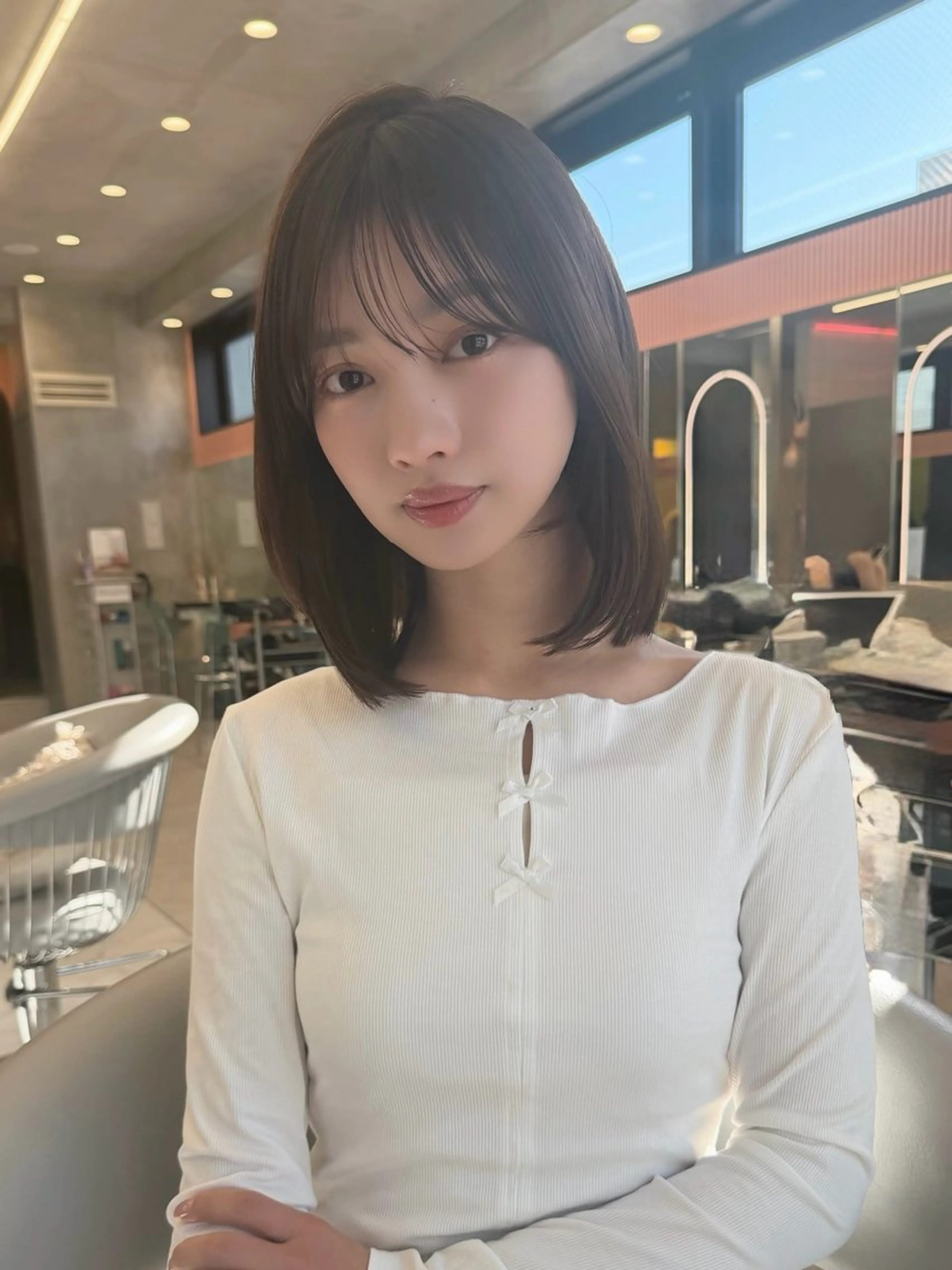 ミディアム カラー カット ヘアカラー トリートメント 🍀小川大輔🍀 ボブ/ブリーチ🥇のヘアスタイル