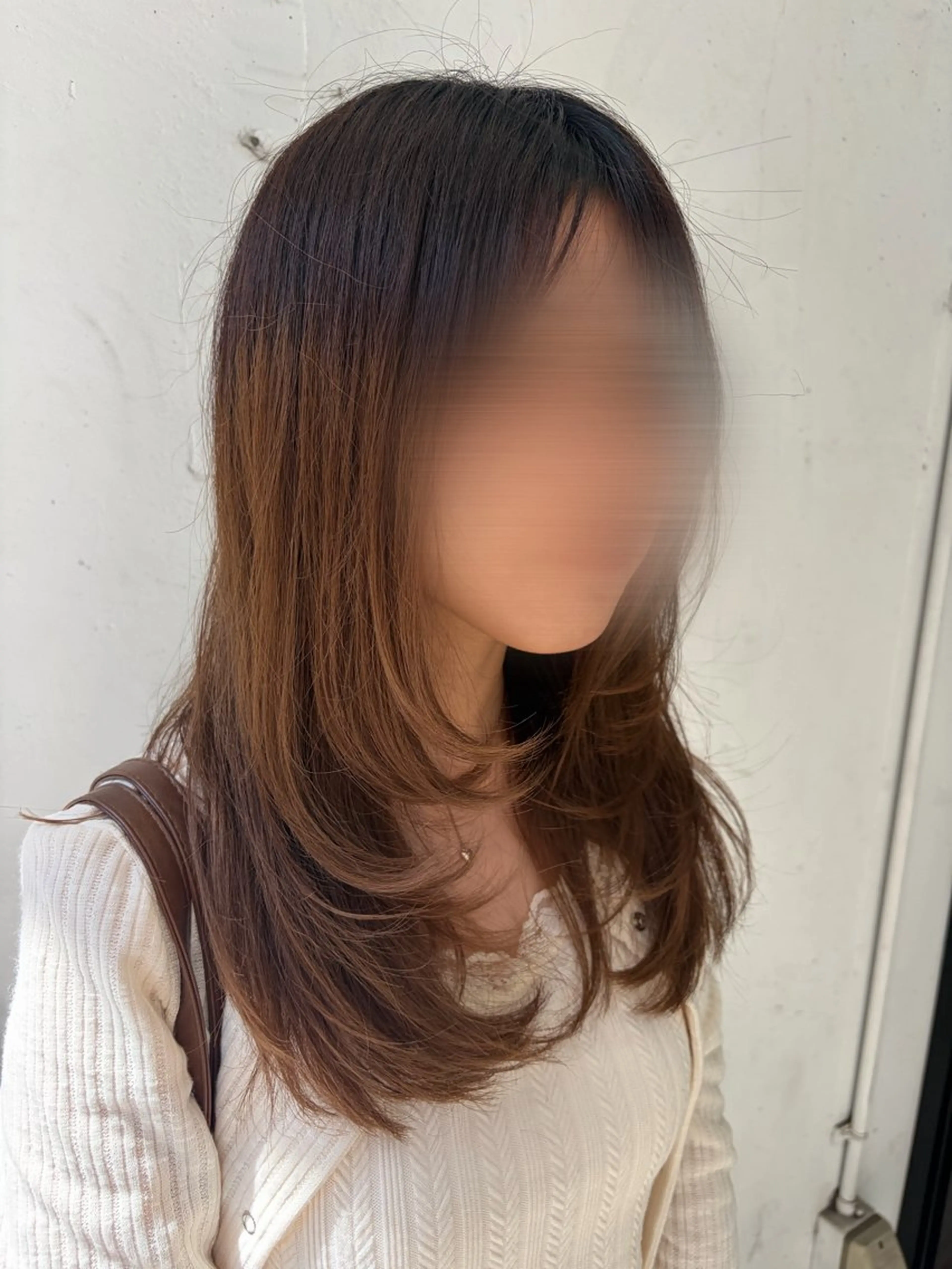 セミロング ゆ あのヘアスタイル