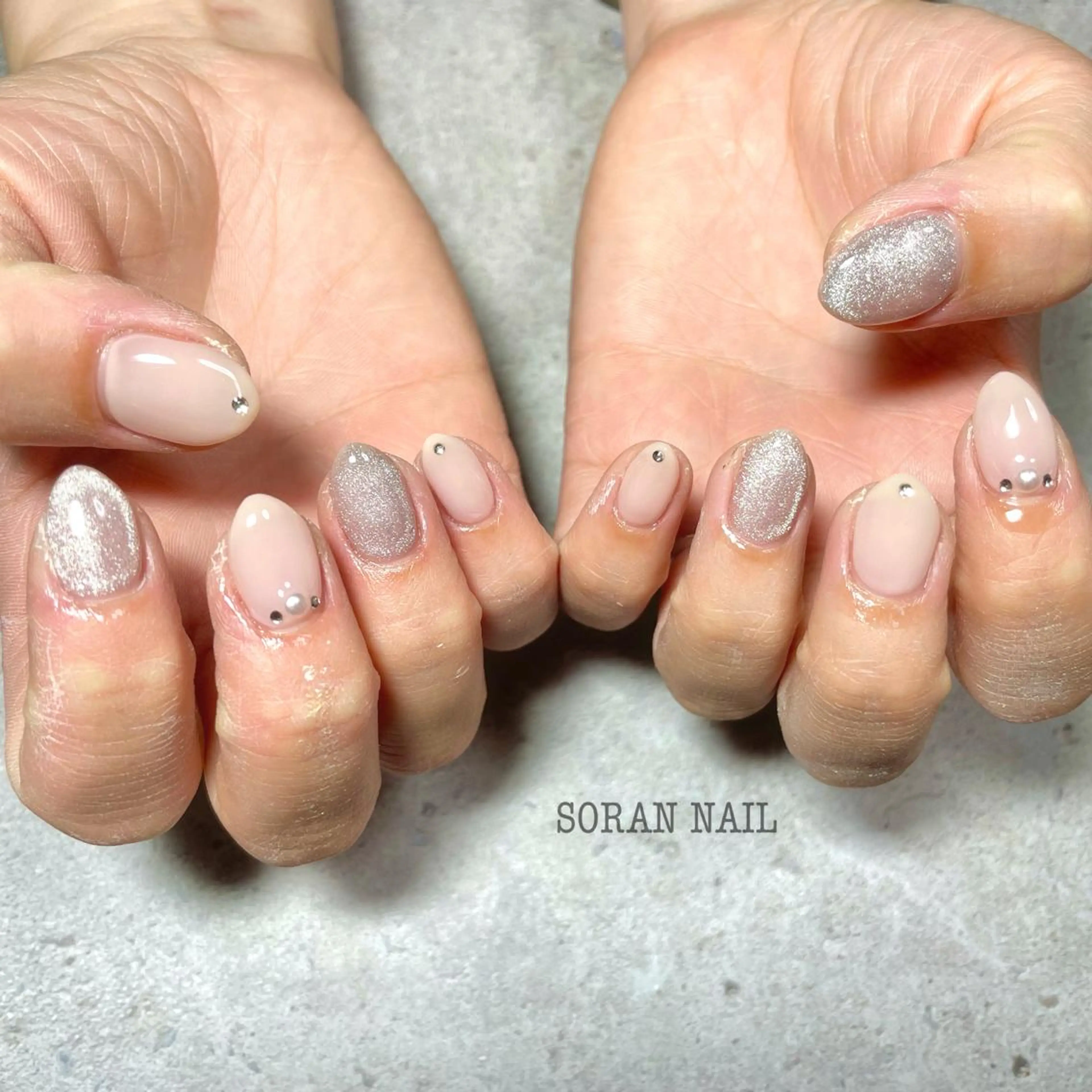 ネイル マグネットネイル ハンドネイル soran nailのネイルデザイン