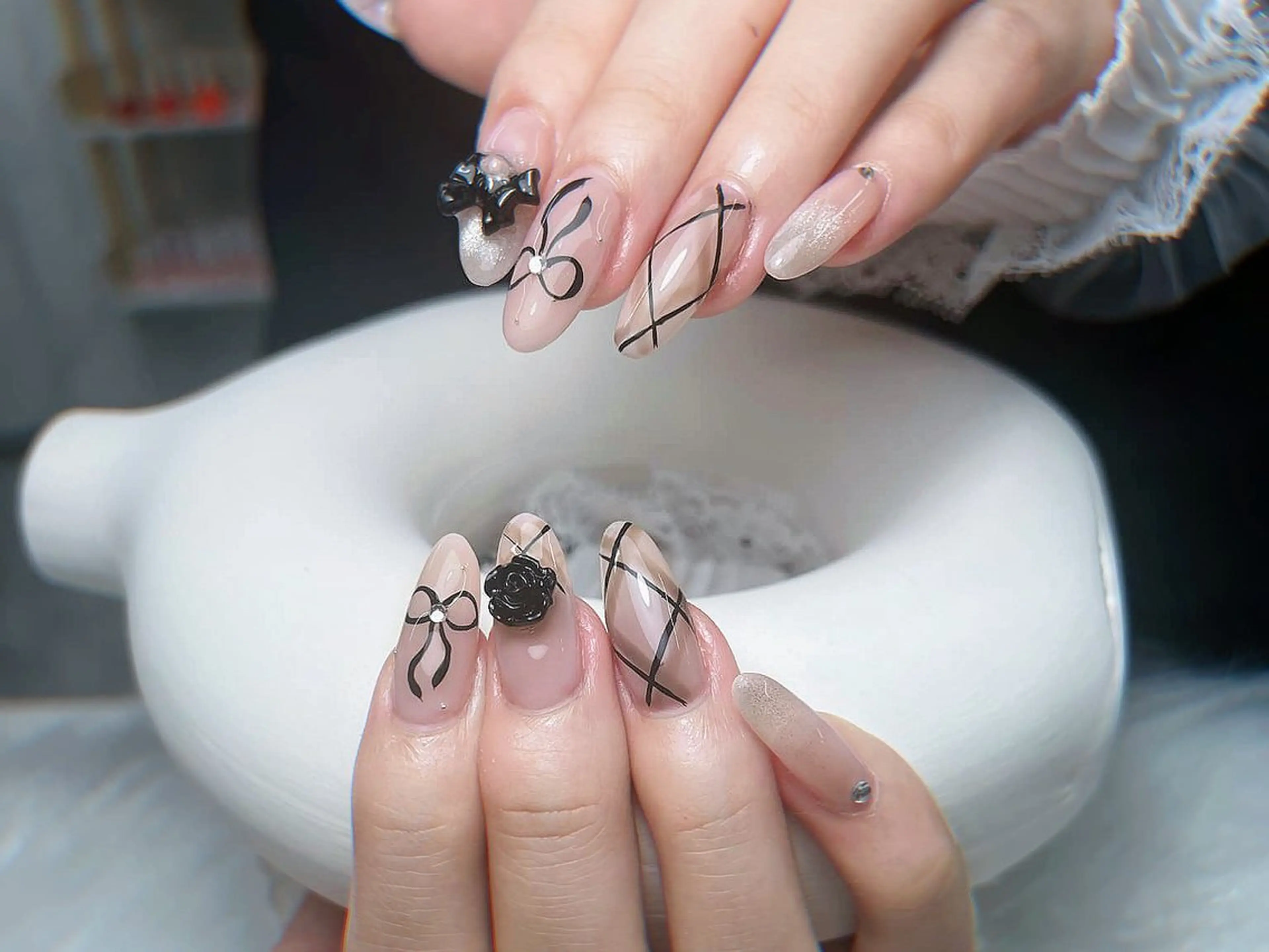 🉐[チップ長さ出し10本】🉐シンプルデザイン6本 💅¥9556→¥8600(初回限定)✨✨の写真