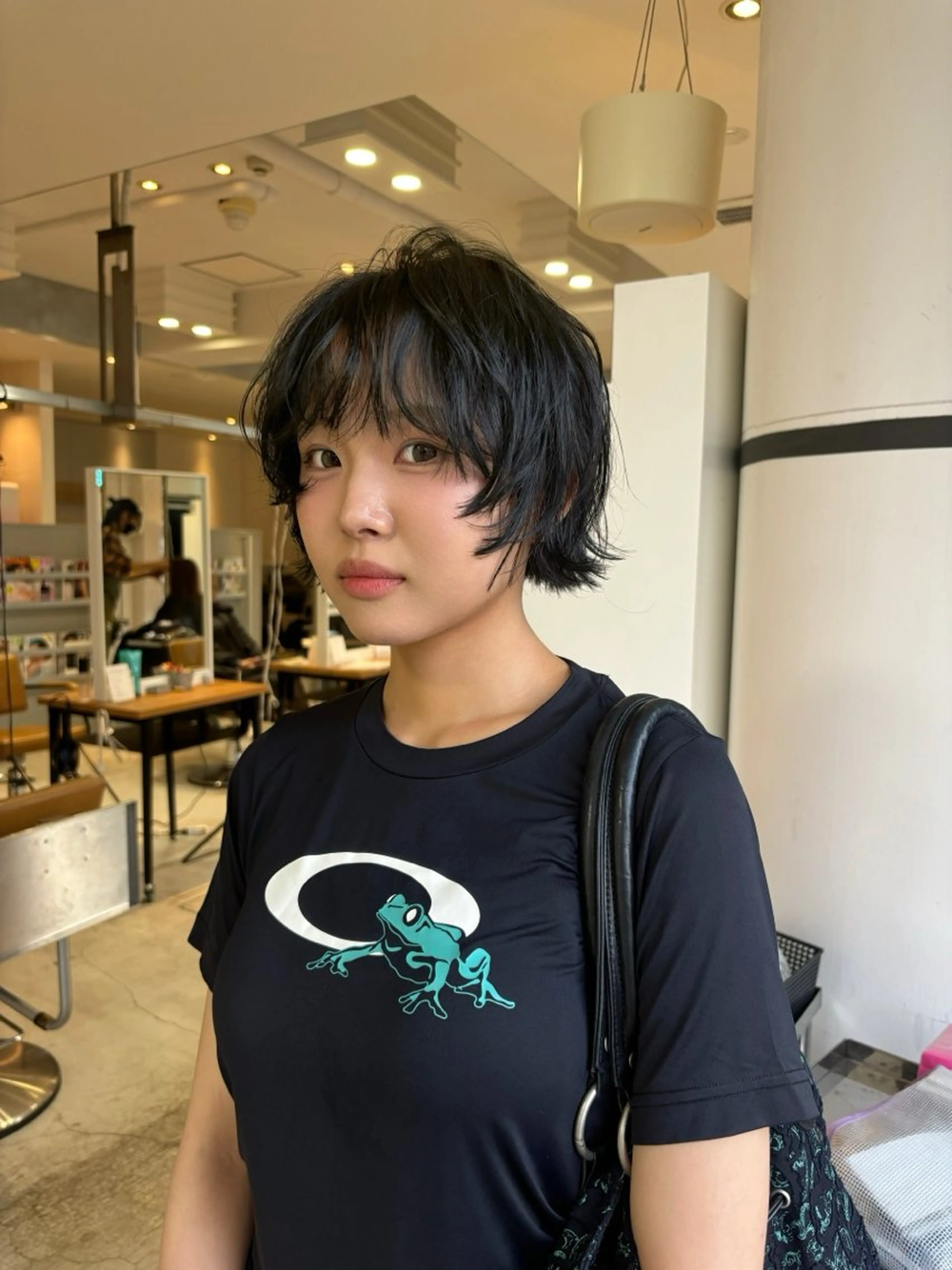 ショート カラー ボブ 顔周りカット レイヤーカット ショートヘア カット ravens代表 🍀【ヒロム】🍀のヘアスタイル