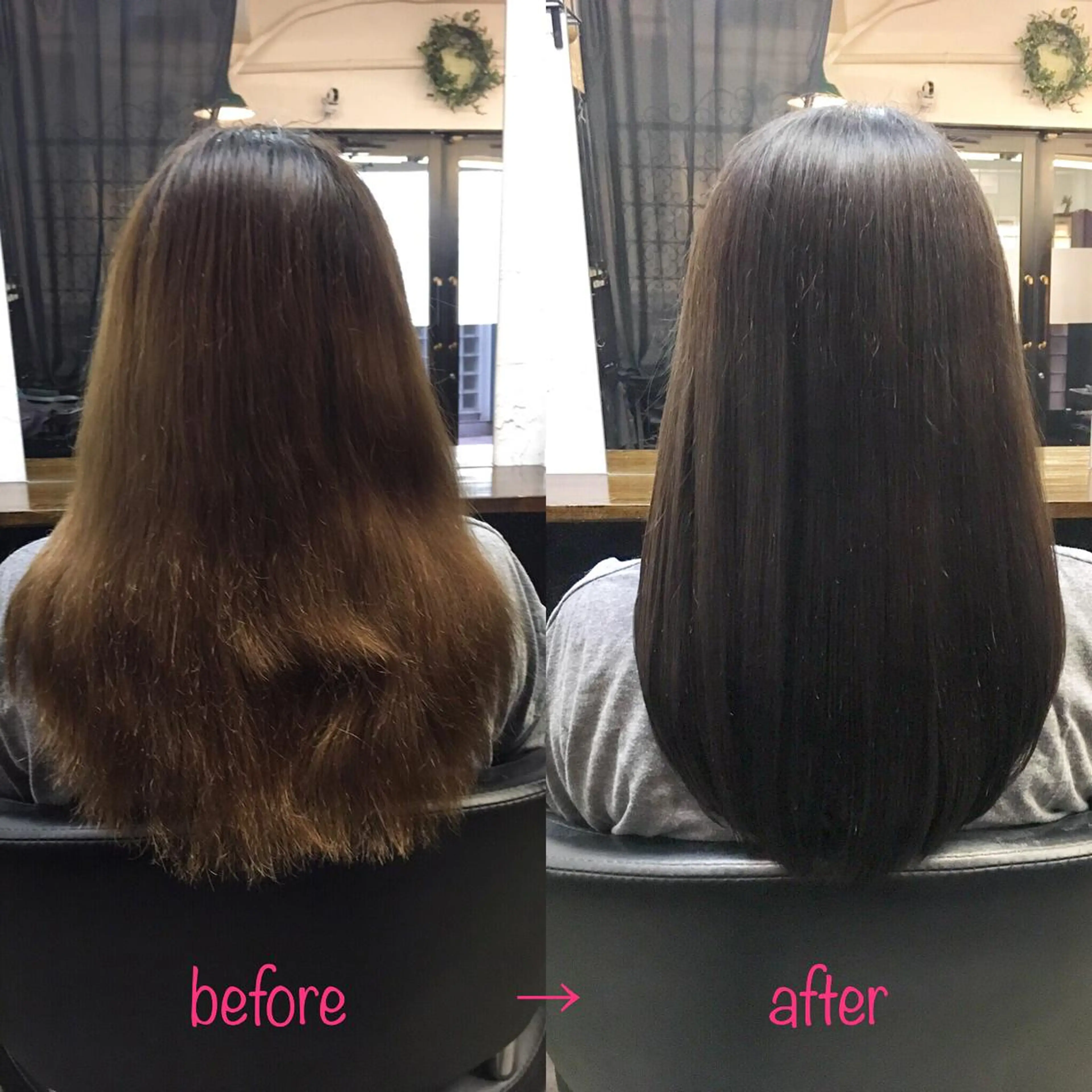 セミロング 縮毛矯正&髪質改善 MAILHAIRのヘアスタイル