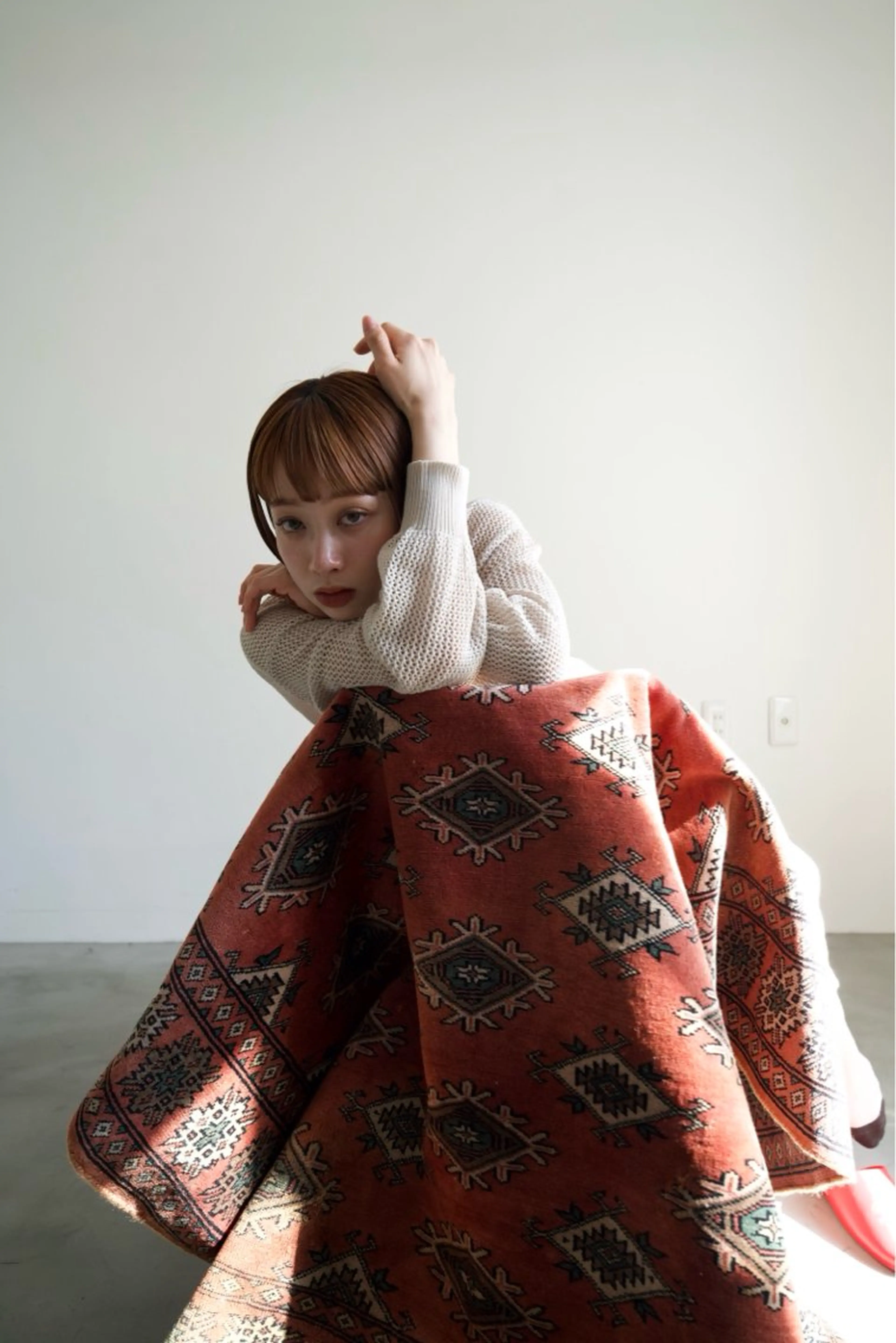 ショート カラー アッシュ ベージュカラー ブリーチ ケアカラー ダブルカラー ヘアカラー 🟤TAP🟤 木曳野　金沢店のヘアスタイル