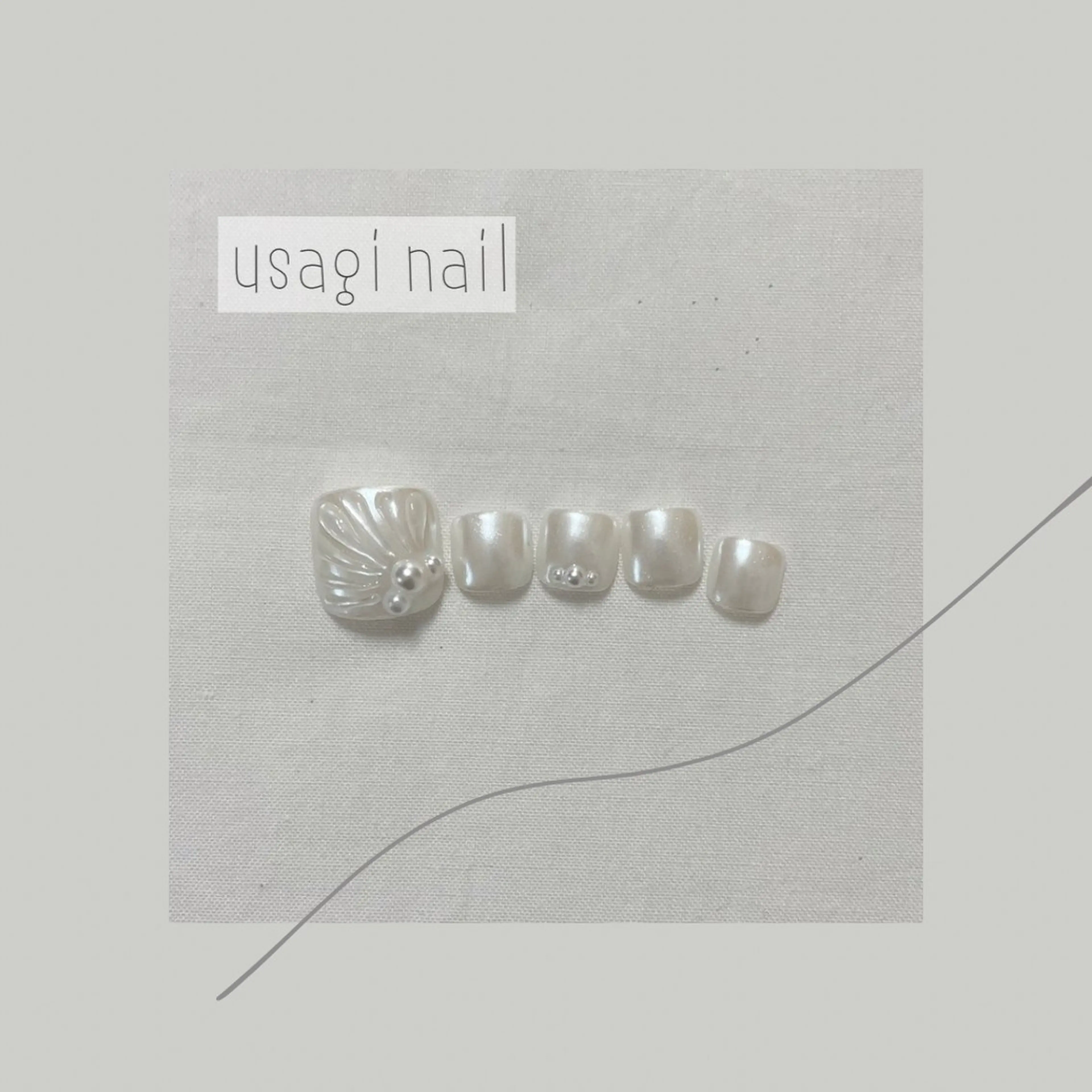 ネイル フットネイル usagi nailのネイルデザイン