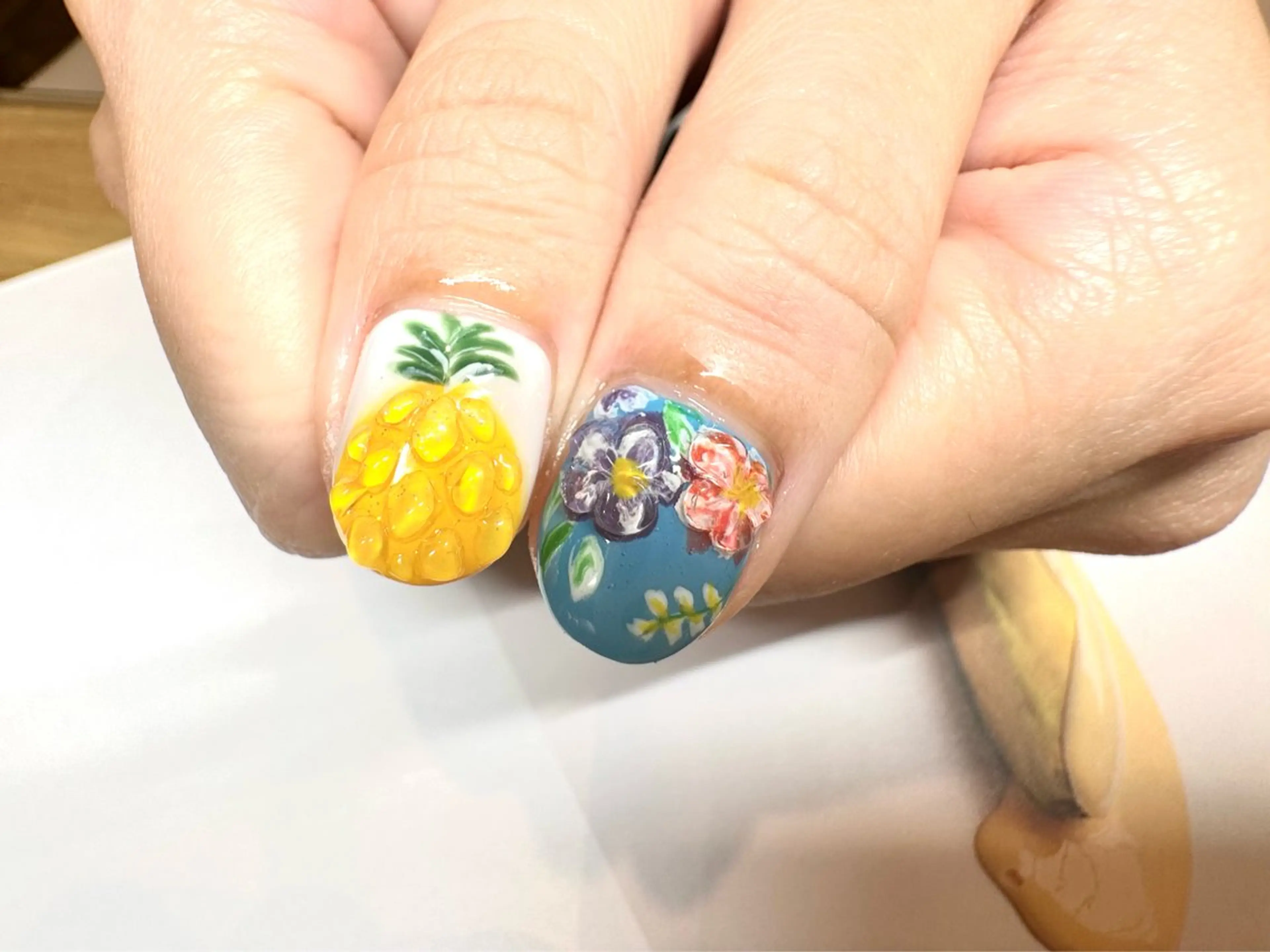 ネイル ぷっくりネイル ハンドネイル tsumeasobi 🪬macoのネイルデザイン