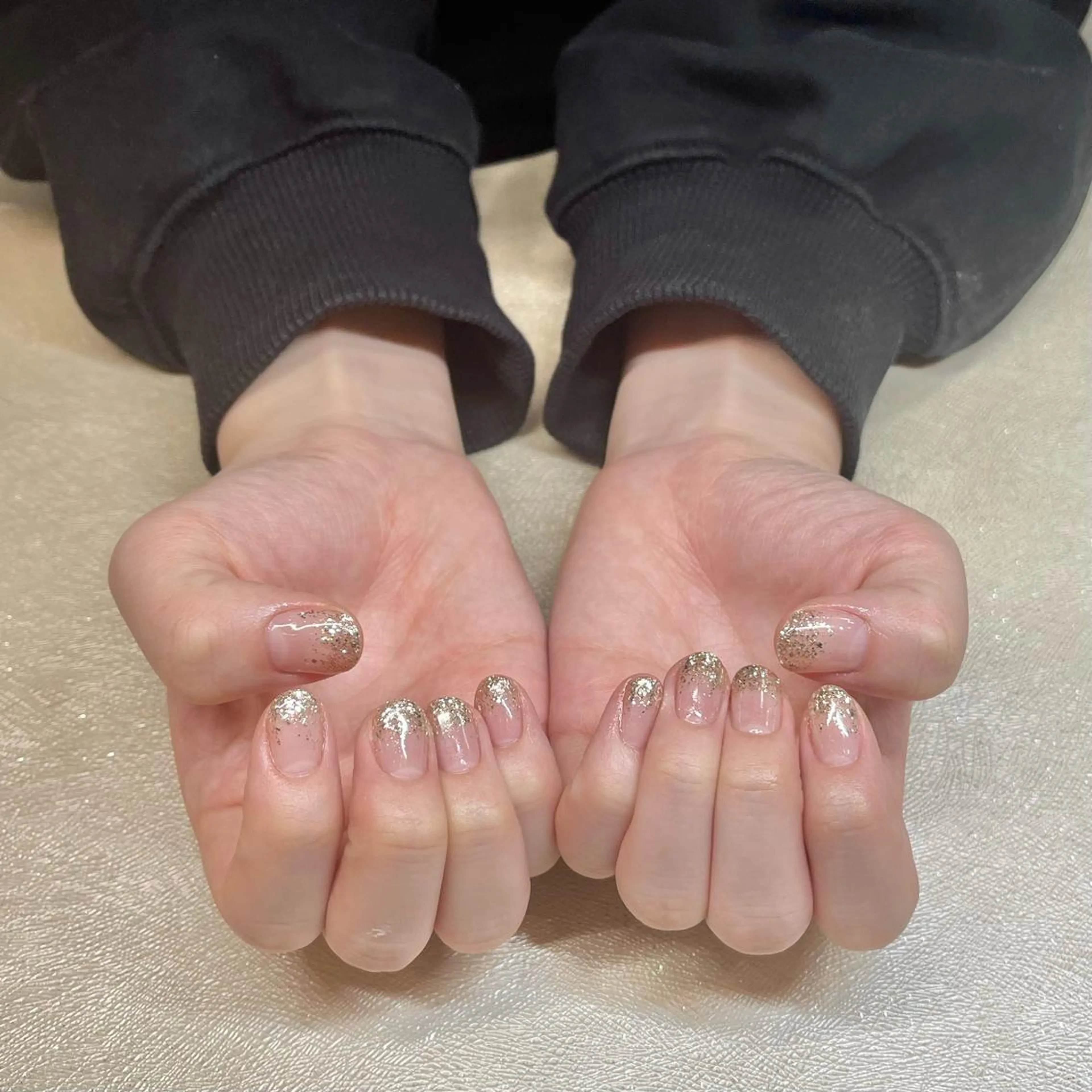 ネイル グラデーション キラキラネイル ラメ(グリッター) ラメグラデーション ワンカラーネイル Vogustys Nail 山田のネイルデザイン