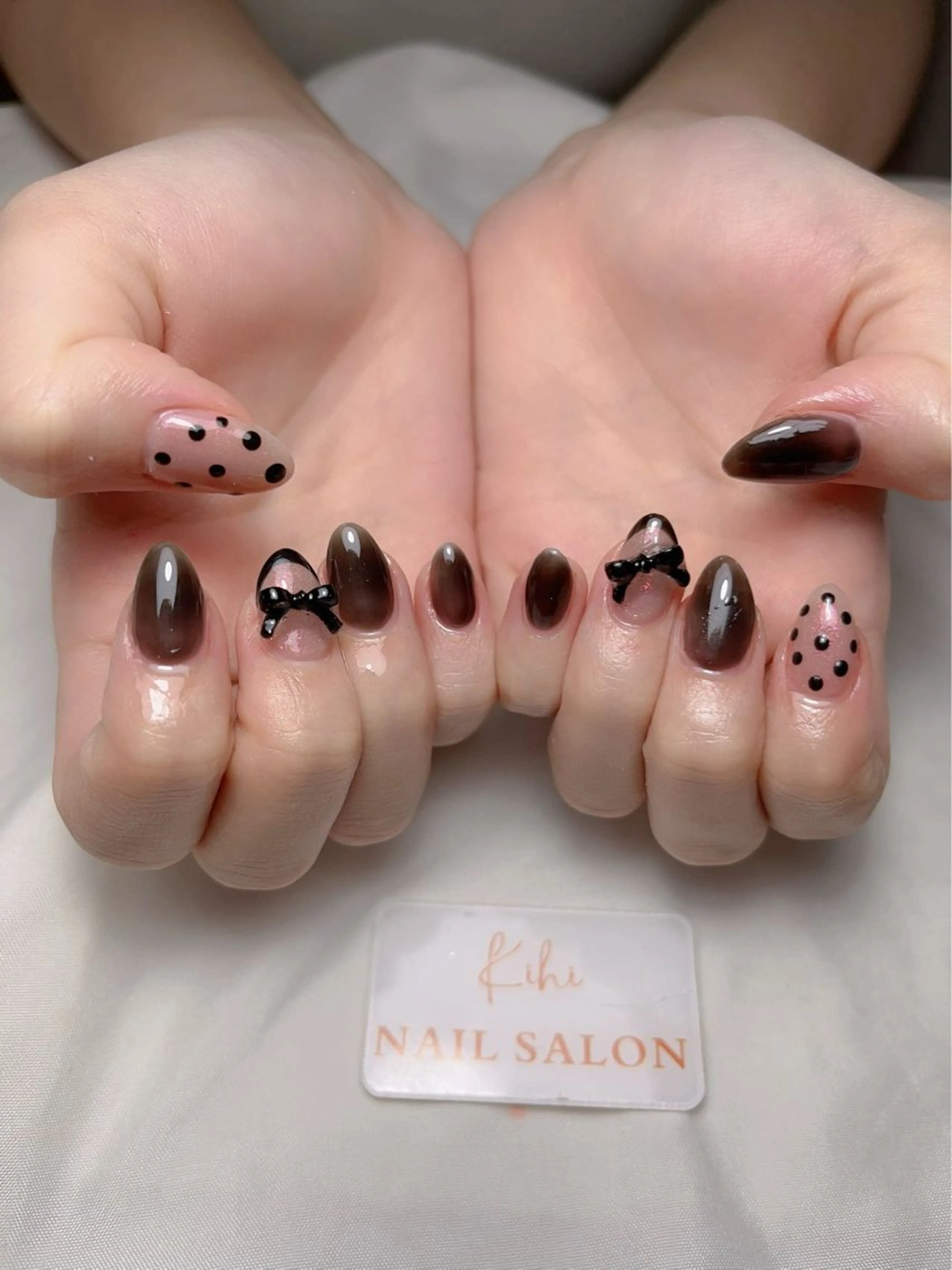 ネイル アートネイル フレンチネイル ジェルネイル グラデーション 韓国ネイル ハンドネイル ハンドケア さくら💮💮 【オフ無料】のネイルデザイン