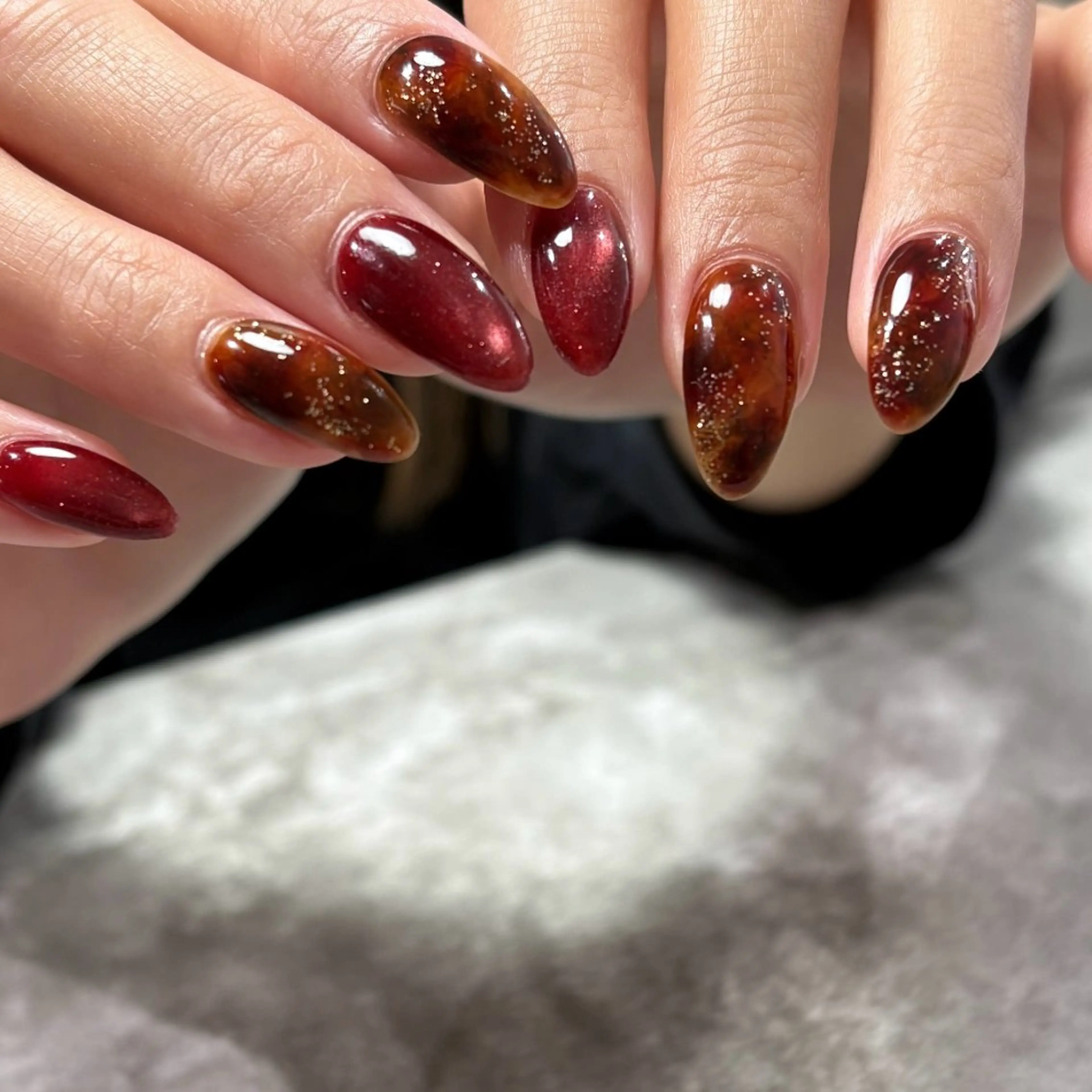 ネイル マグネットネイル Nailsalon Lebelのネイルデザイン