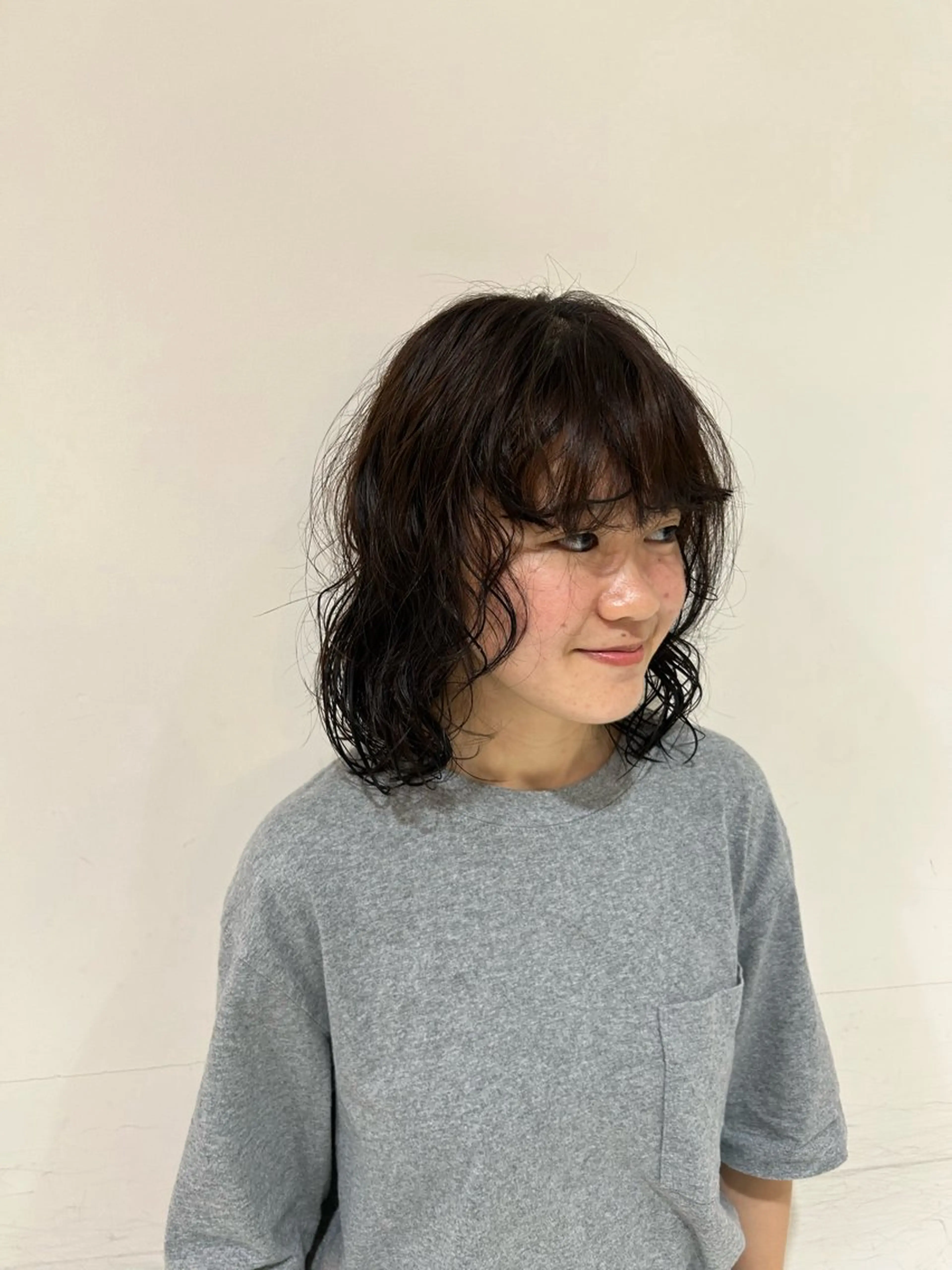 ミディアム パーマ パーマ 髪質改善/ストレート パーマ長久手/ひかるのヘアスタイル