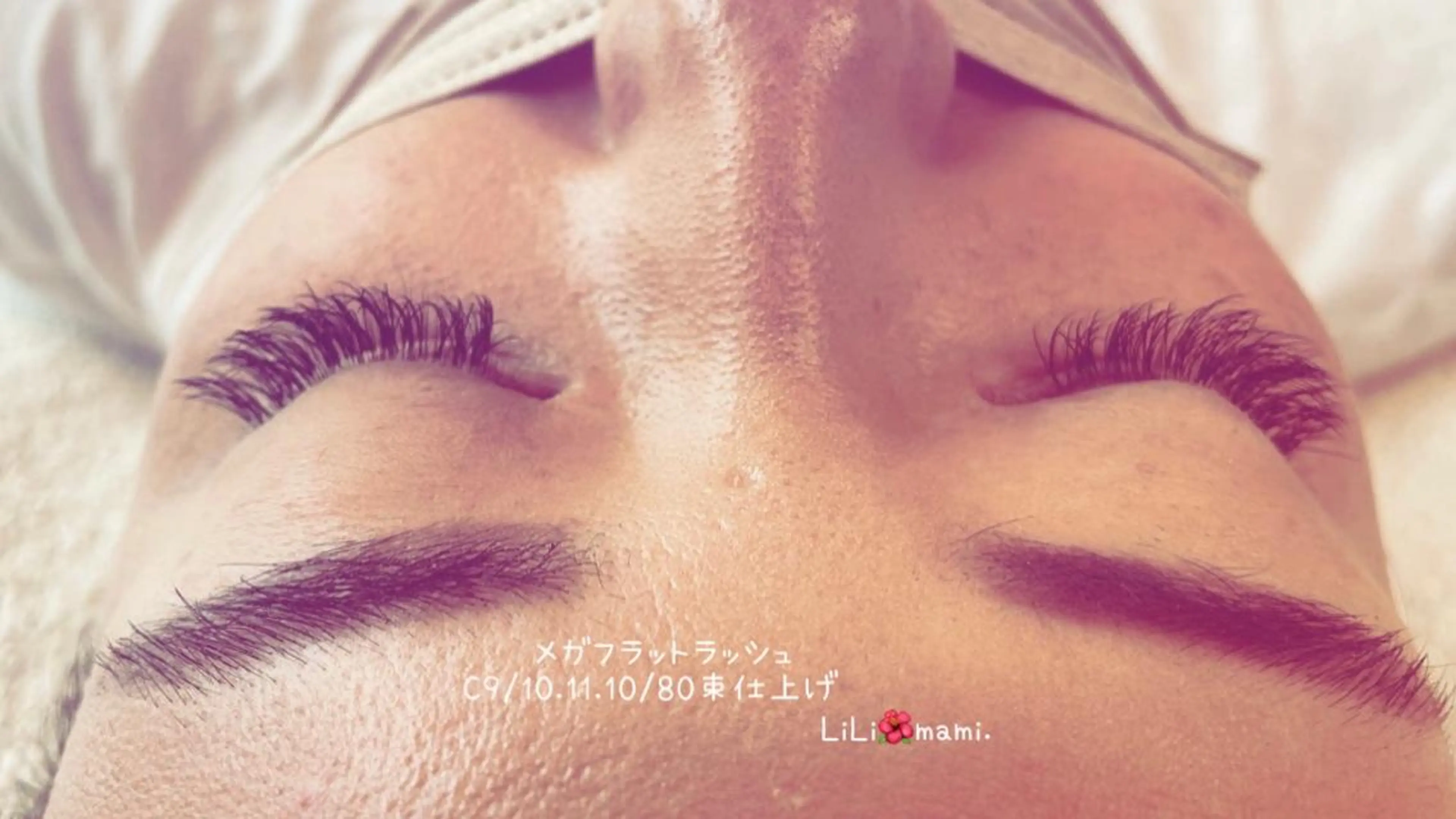 マツエク・マツパ フラットラッシュ ナチュラル ボリュームラッシュ mami saijoのマツエク・マツパデザイン