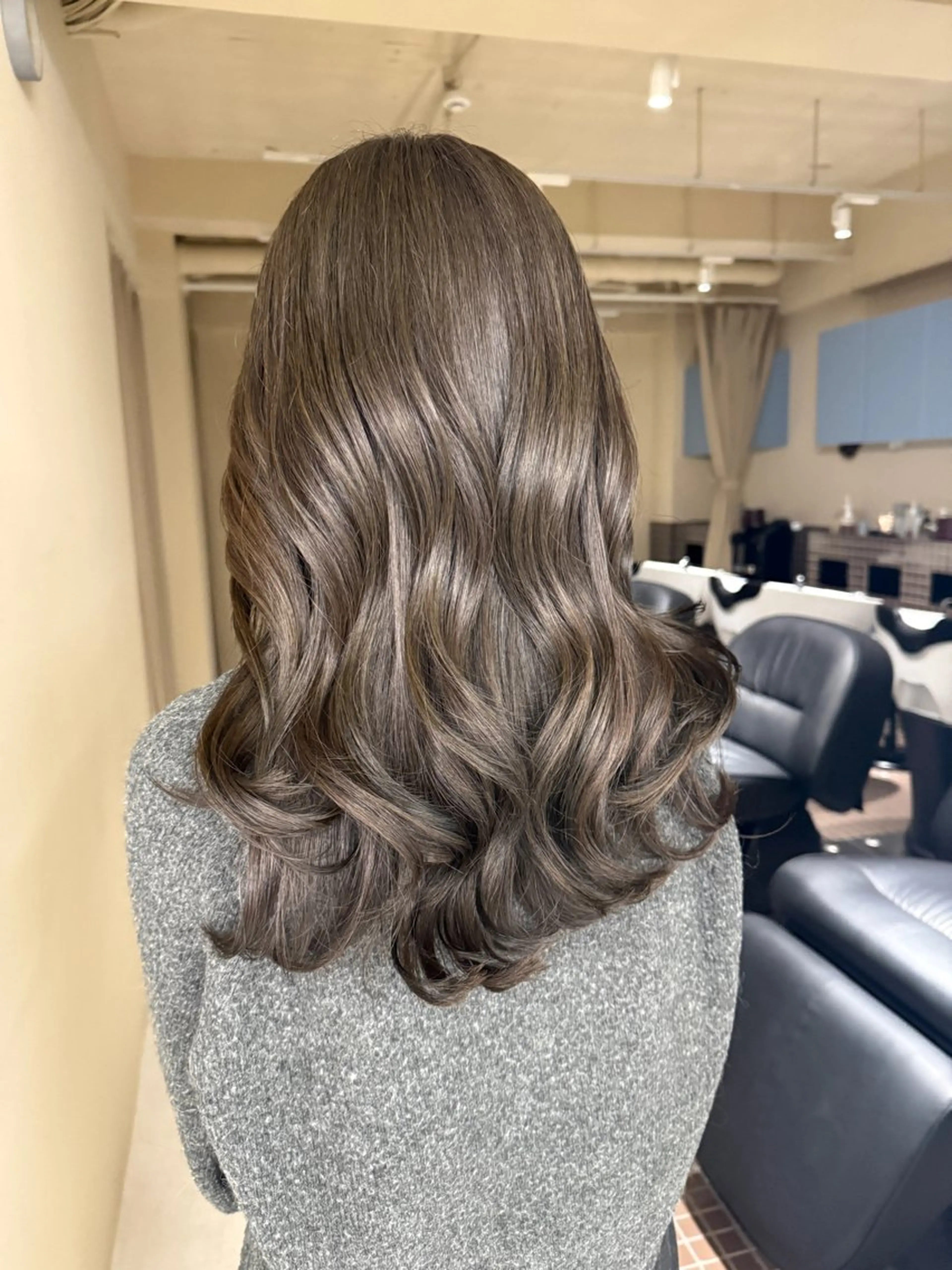 ロング カラー カット ヘアカラー トリートメント 表参道🌿赤み消し カラー/チナツのヘアスタイル