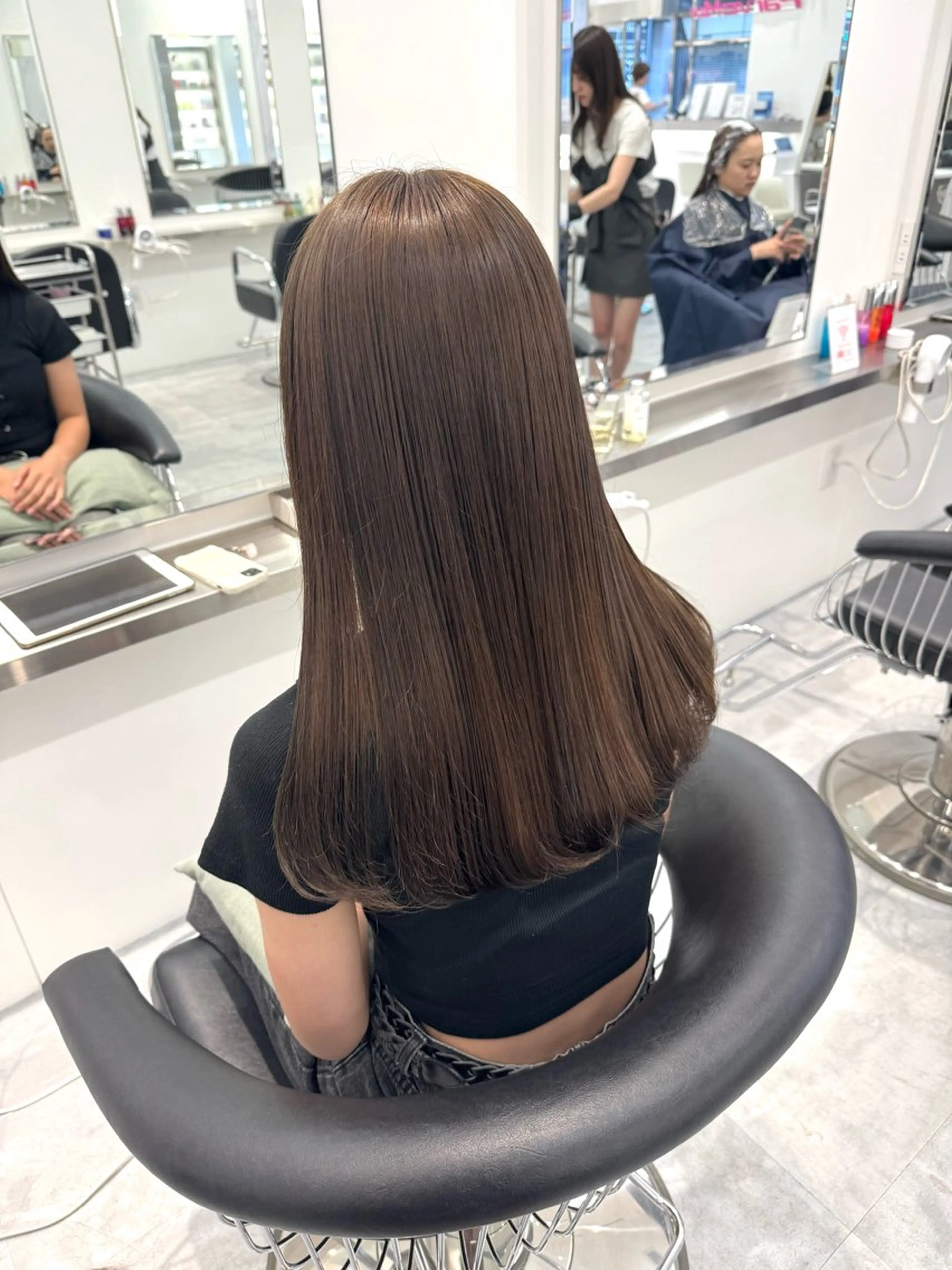 ロング カラー ヘアカラー ParveMix🍀 藤原愛未のヘアスタイル